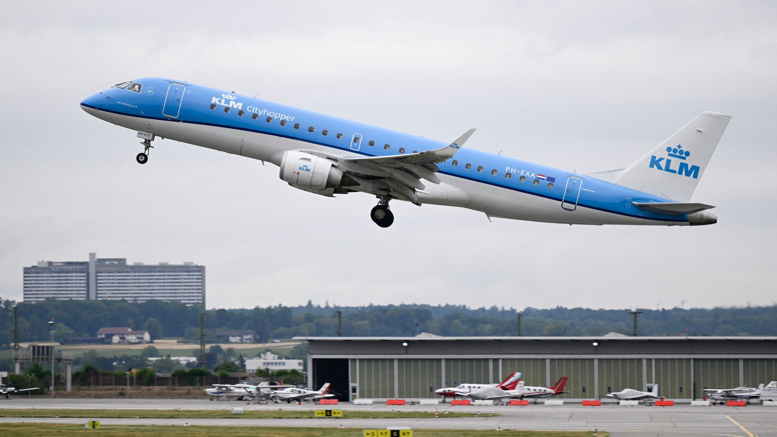 Maskapai KLM Cityhopper Belanda <b>(AFP/Thomas Kienzle)</b>