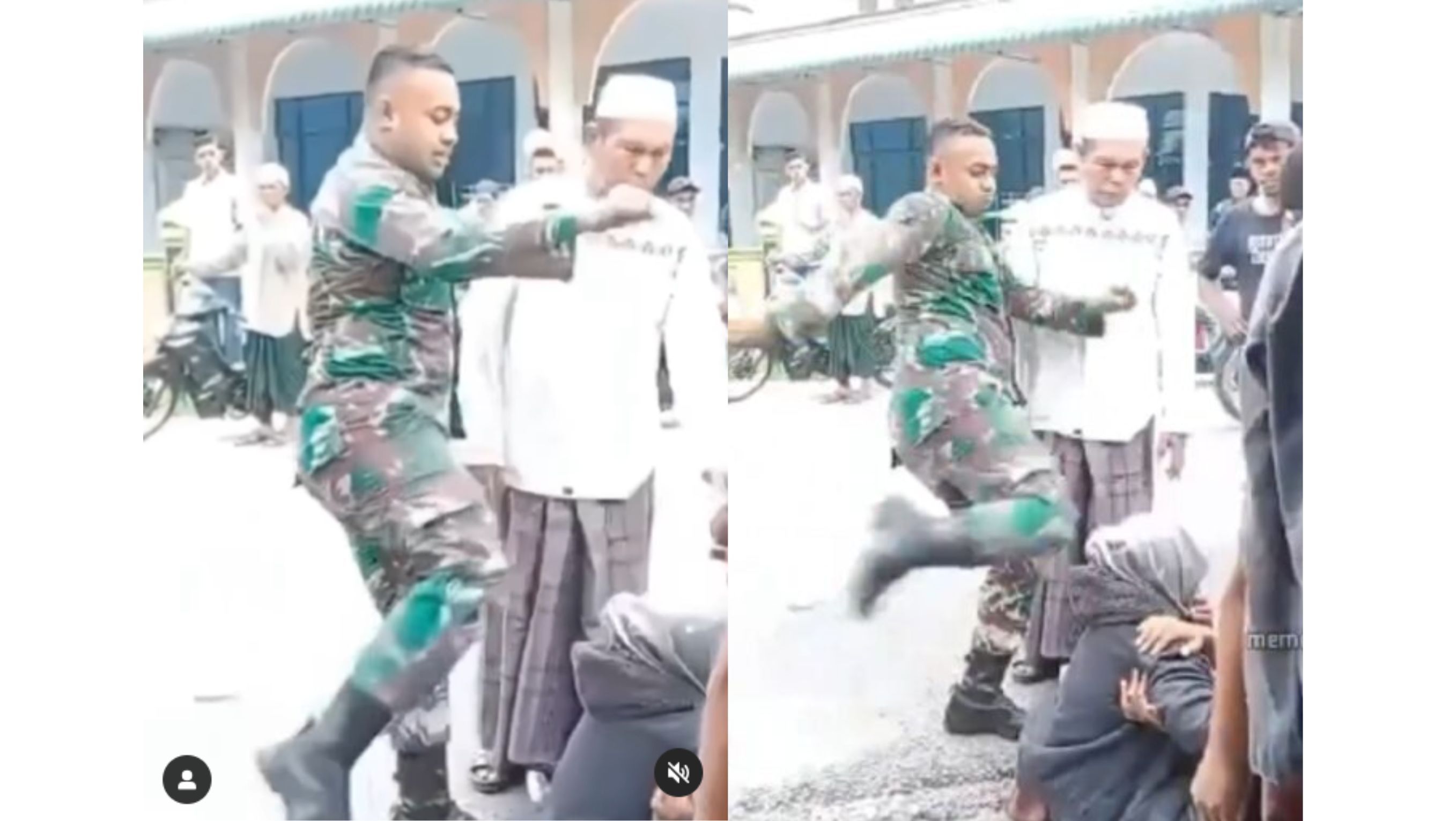 Aksi Arogan Anggota TNI <b>(Tangkapan Layar: Instagram)</b>