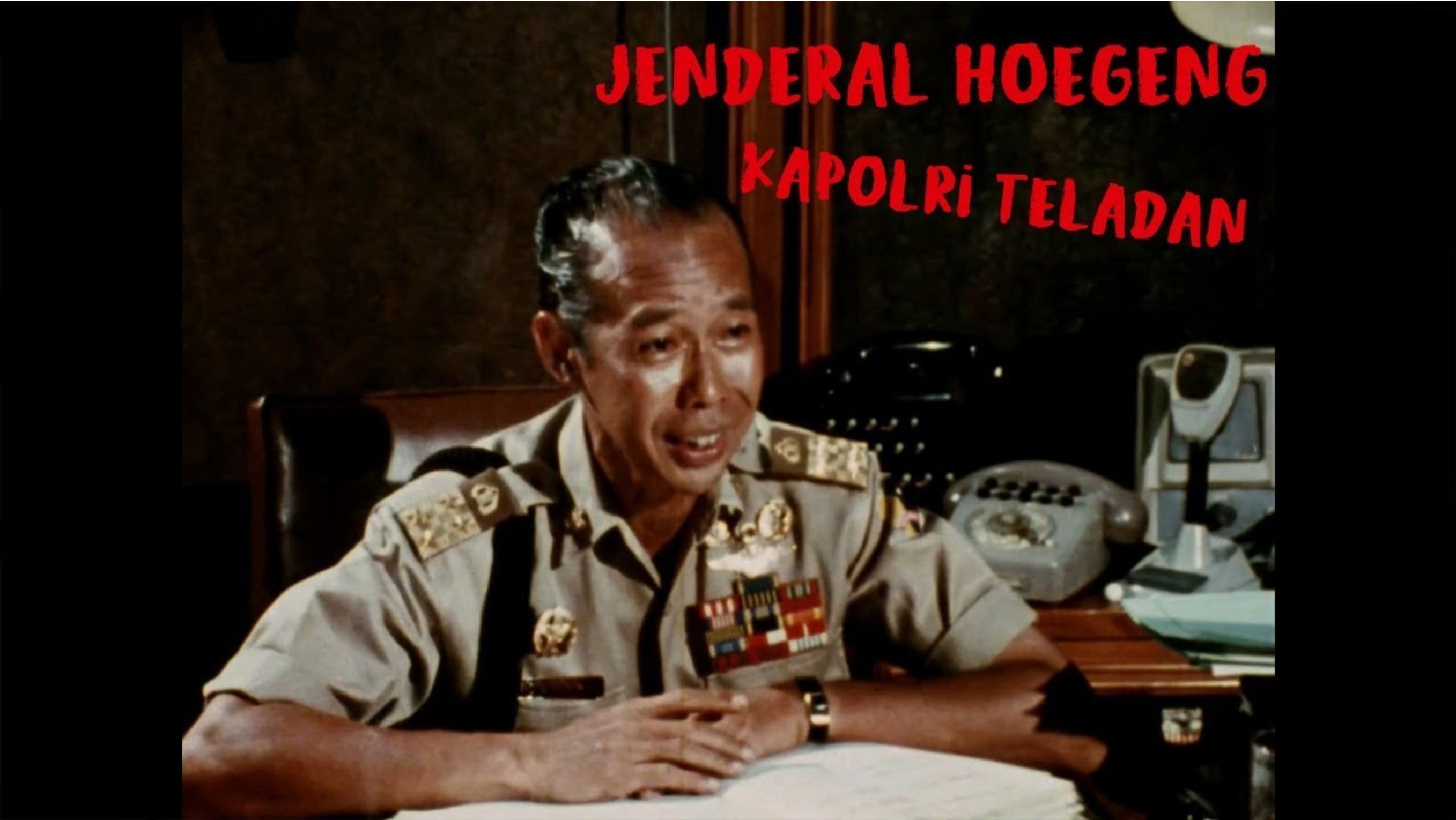 Jenderal Polisi Hoegeng Imam Santoso <b>(Tangkapan Layar: YouTube)</b>