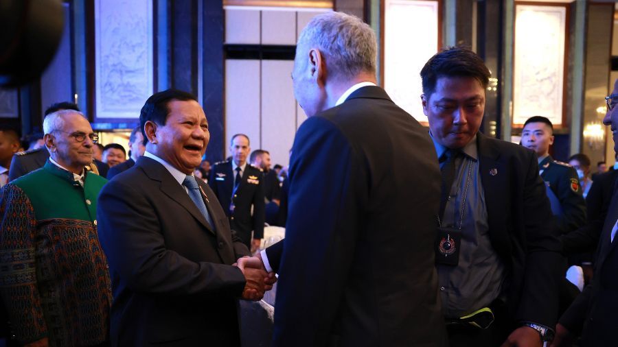 Menteri Pertahanan RI, Prabowo Subianto, menghadiri upacara pembukaan Shangri-La Dialogue 2024 <b>(dok. Kemhan)</b>