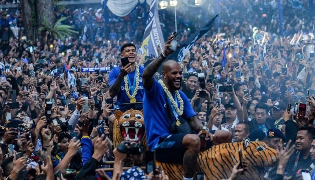 Perayaan Persib Bandung juara Liga 1. (Antara) 