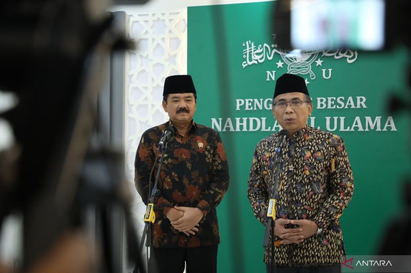 Gus Yahya dan Menkopolhukam <b>(ANTARA)</b>