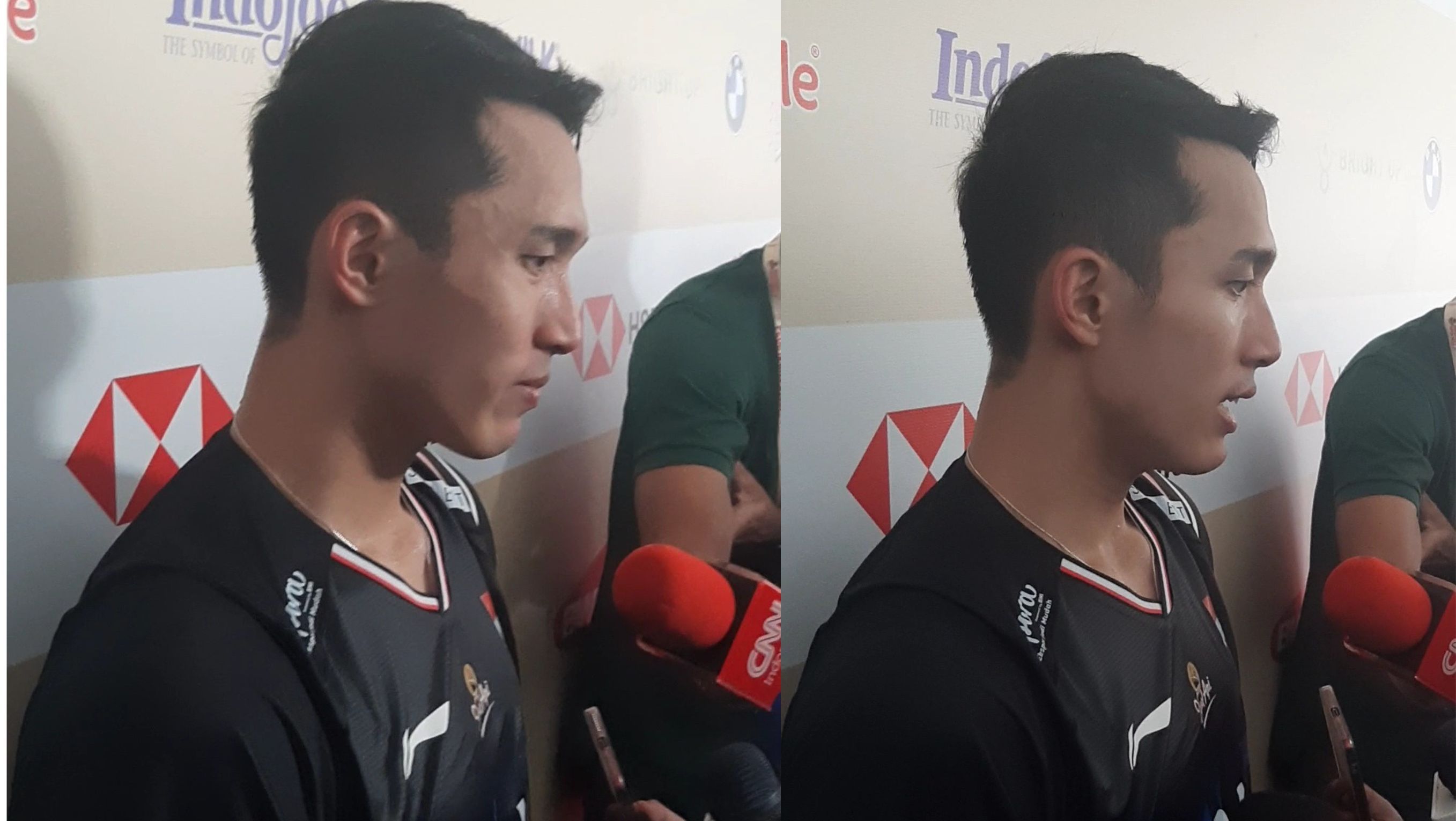 Pemain tunggal putra Indonesia, Jonatan Christie, di Indonesia Open 2024 <b>(ntvnews.id/Alber Laia)</b>