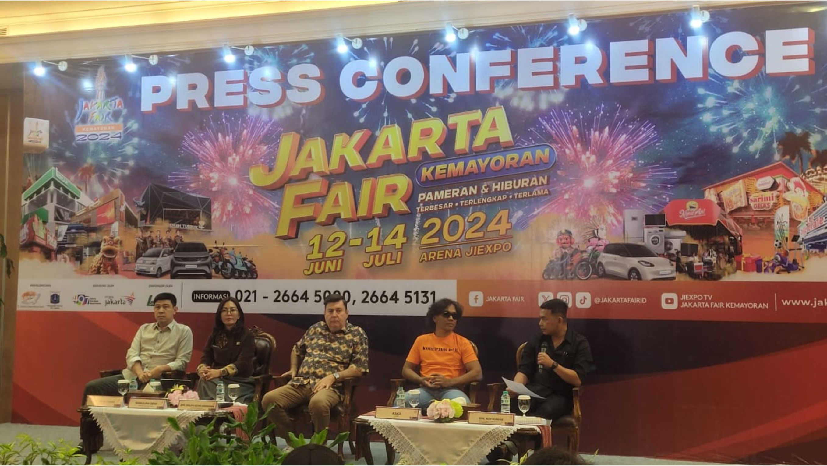 Press Conference Jakarta Fair 2024 <b>(Dok: NTVNews.id/Dedi)</b>