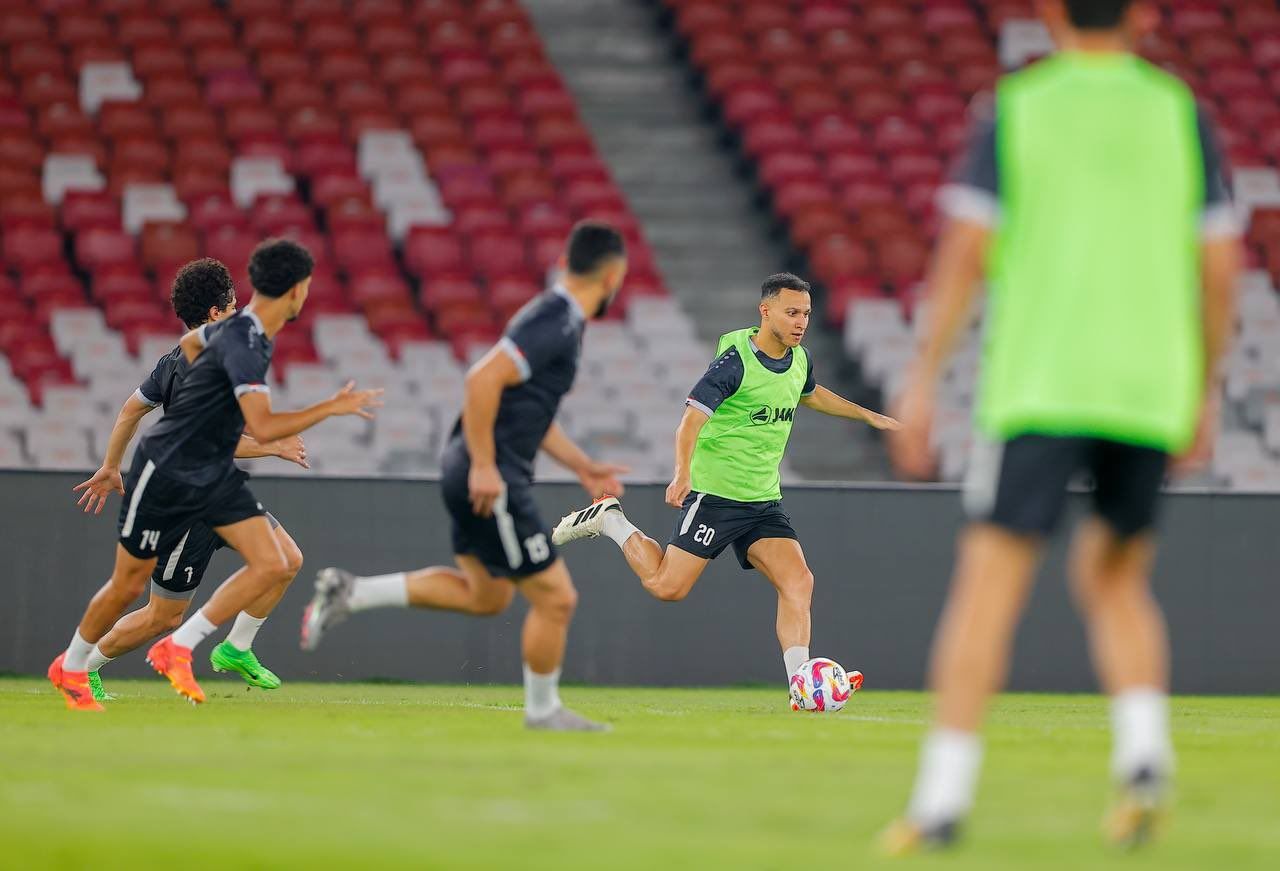 Persiapan Irak menghadapi Indonesia di SUGBK, Senayan, Jakarta <b>(Twitter IraqFootballPod)</b>