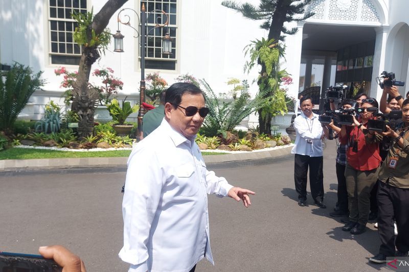 Prabowo Subianto di Istana <b>(ANTARA)</b>