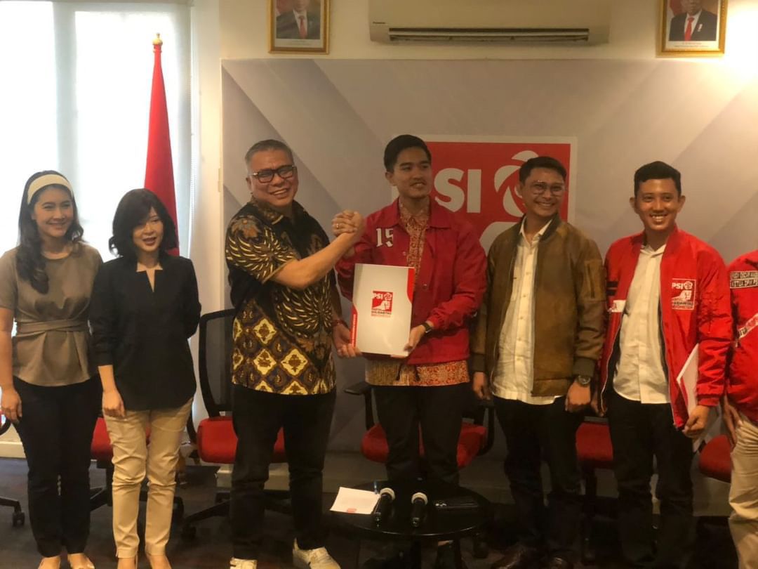 Ketua DPP PSI Kaesang dan Bacagus Sulawesi Tengah Ahmad Ali dan Abdul Karim