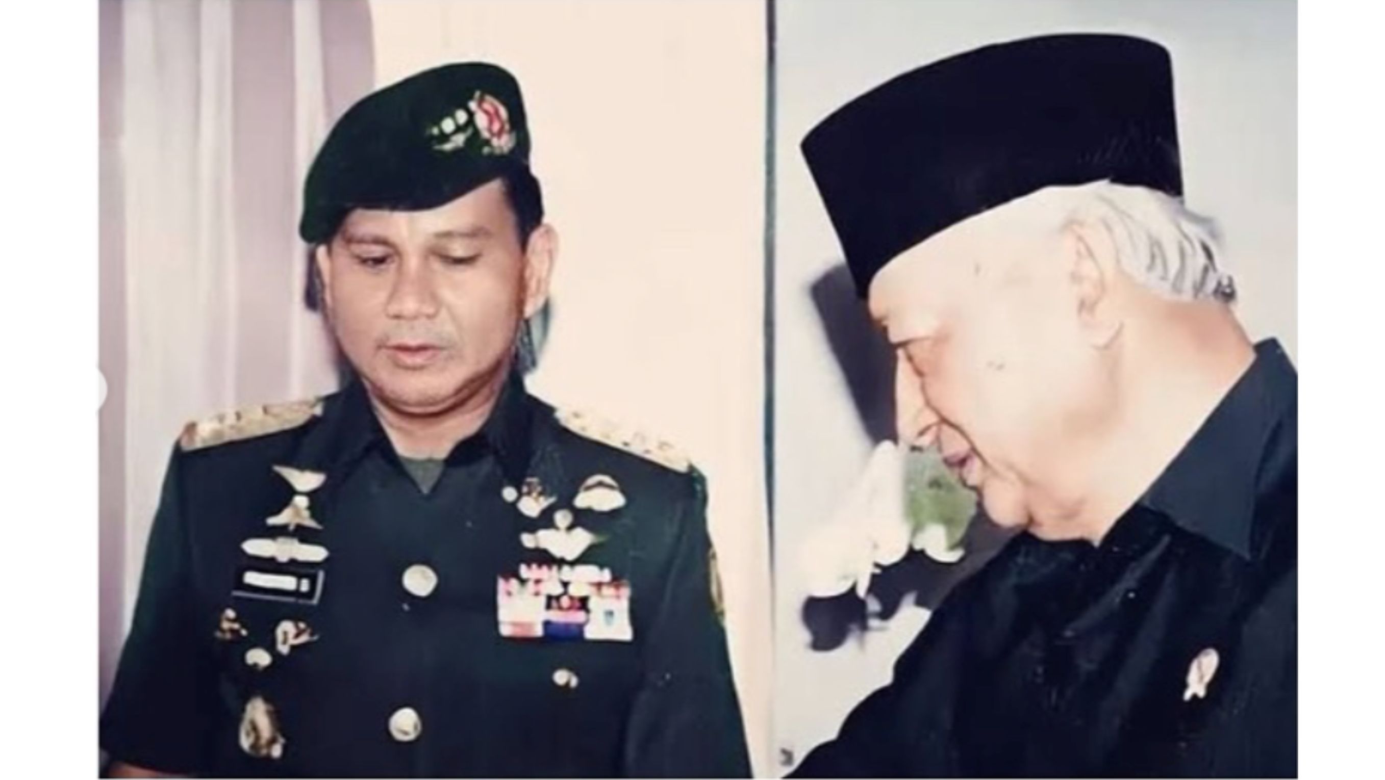 Prabowo dan Soeharto <b>(Tangkapan Layar: Instagram)</b>