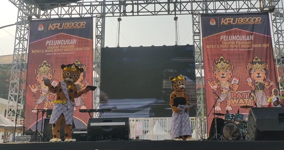 Maskot Pilkada Kabupaten Bogor 2024. 