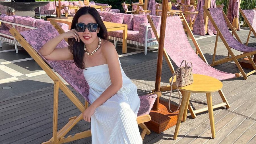 Marlene Hariman, sedang menikmati waktu liburan di Bali <b>(Instagram)</b>