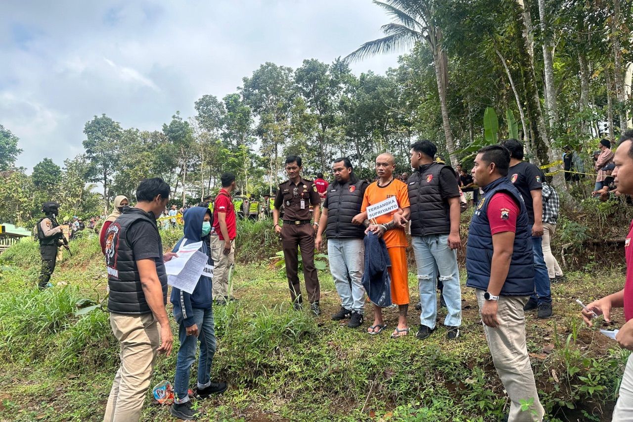 Polres Wonogiri Gelar Rekonstruksi Pembunuhan di Slogohimo, 68 Personil Dikerahkan <b>(Humas Polres Wonogiri)</b>