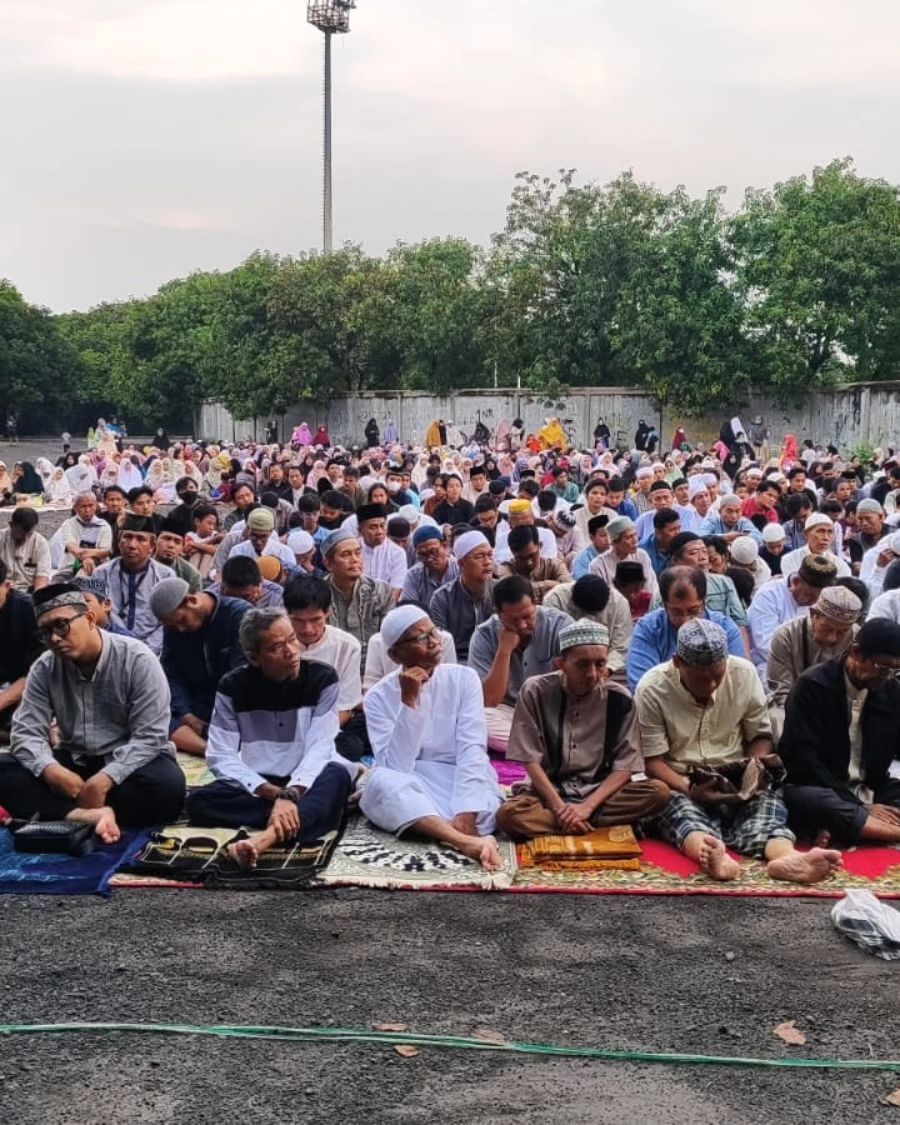 Jemaah Muslimin solat idu adha <b>(instagram)</b>