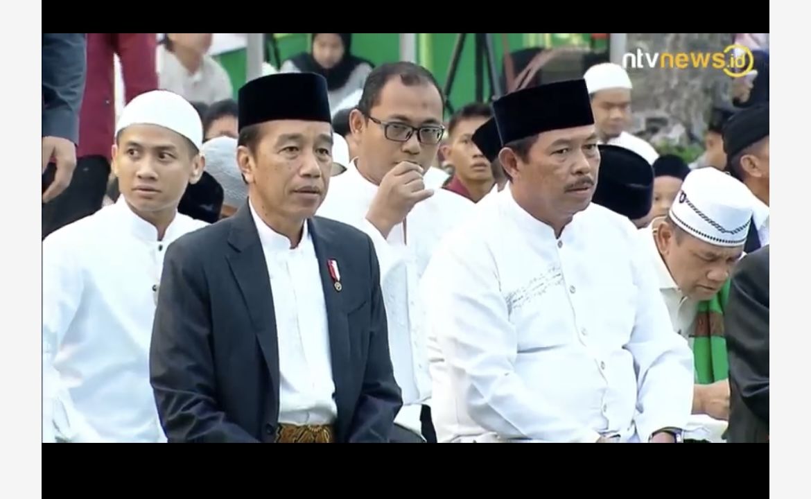 Presiden Jokowi Solat Idul Adha di Semarang <b>(YouTube NTVNews.id)</b>