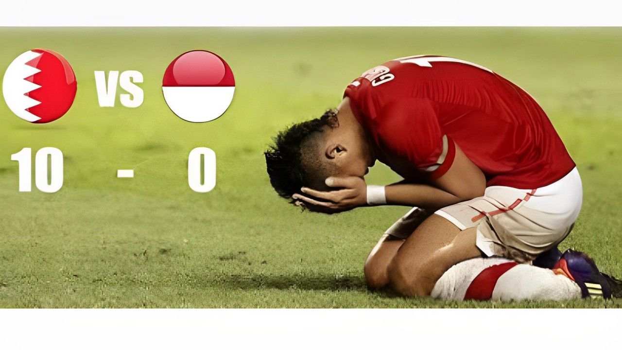 Indonesia vs Bahrain <b>(Tangkapan layar Youtube)</b>