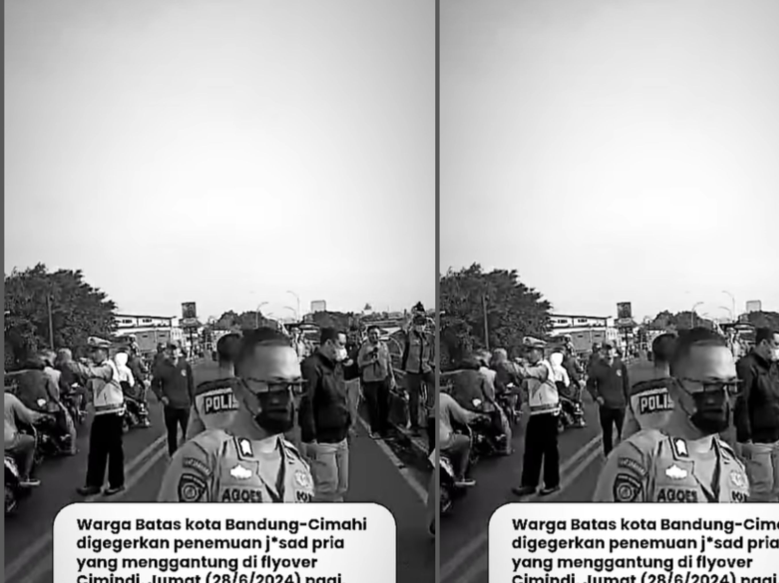 Pria bunuh diri di flyover <b>(Instagram Indramayu update)</b>