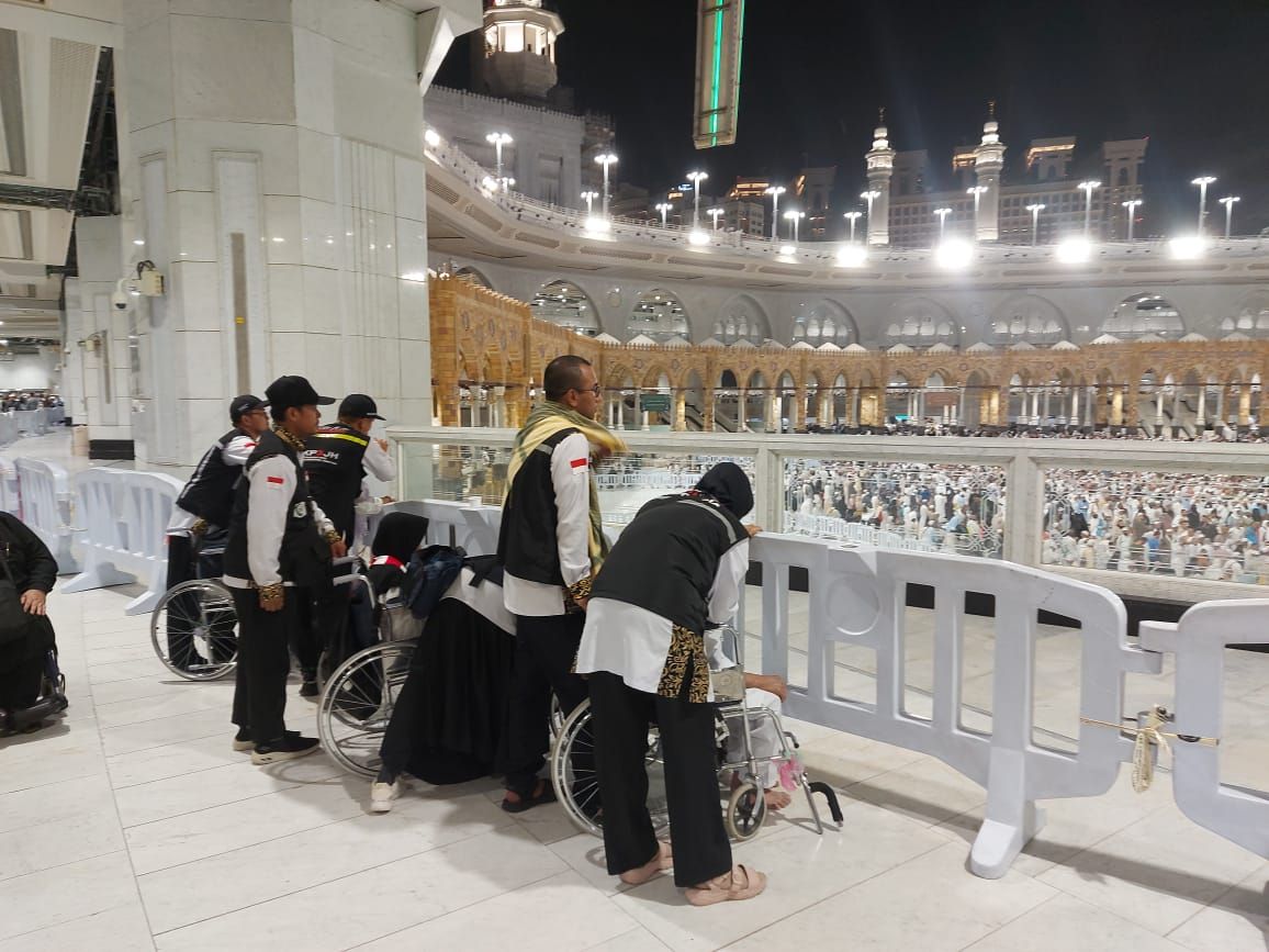 jemaah haji di masjidil haram <b>(dokumentasi)</b>