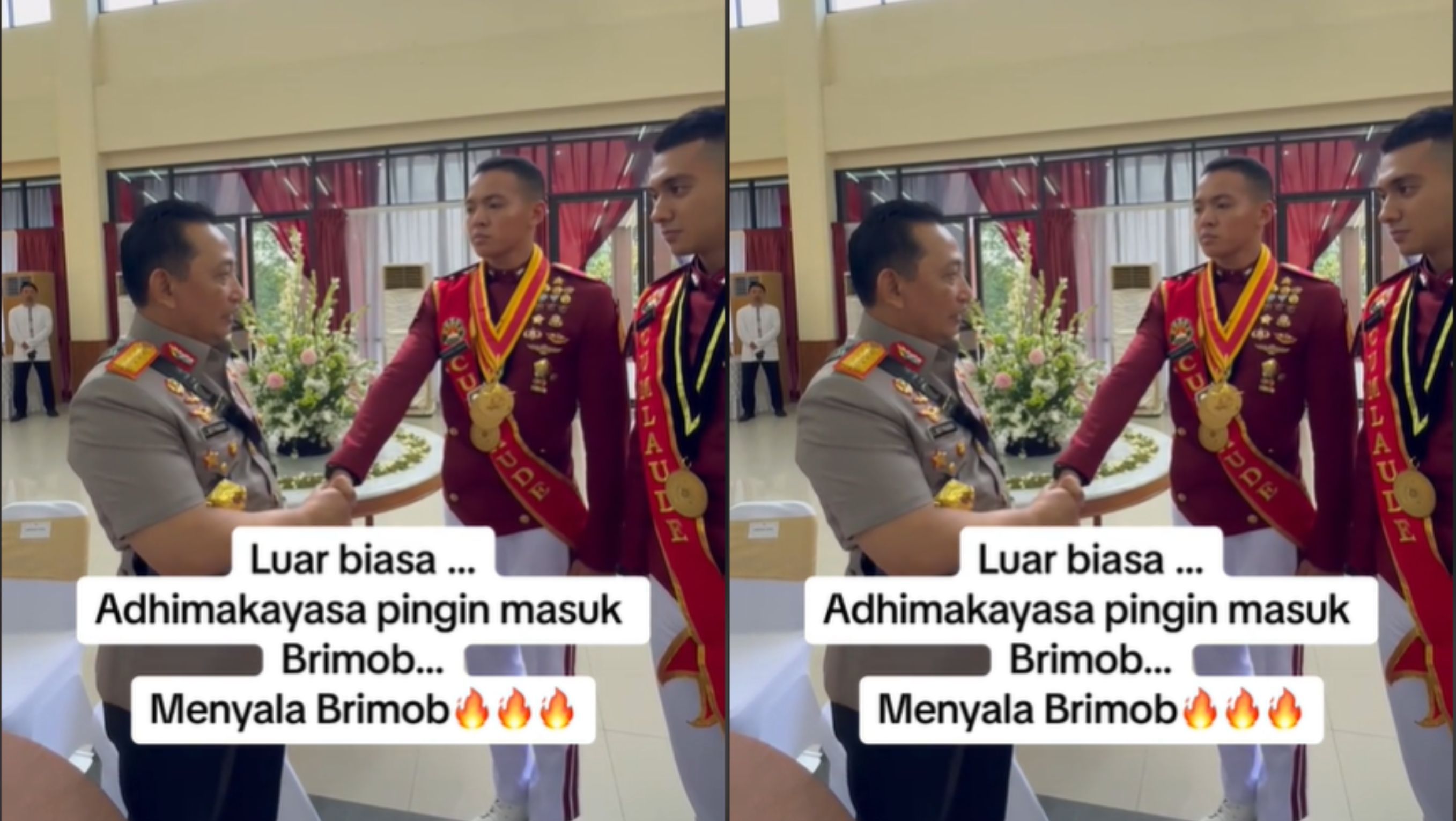 Theodore Gomgom dan Kapolri Jenderal Listyo Sigit <b>(TikTok)</b>