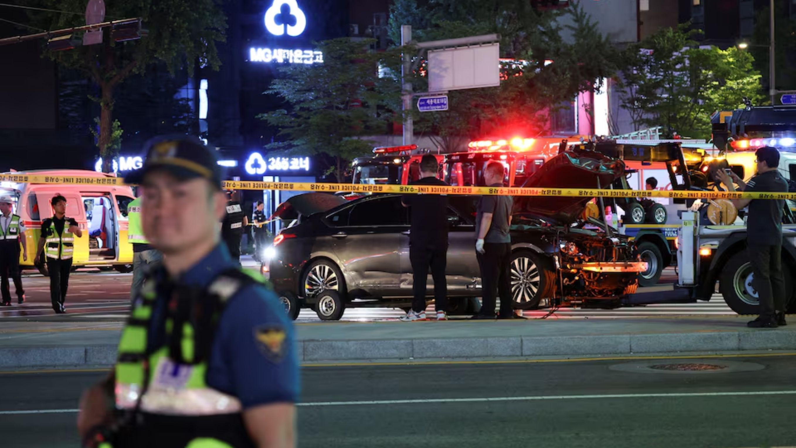 Pengemudi Mobil Tabrak Pejalan Kaki di Seoul <b>(Reuters)</b>