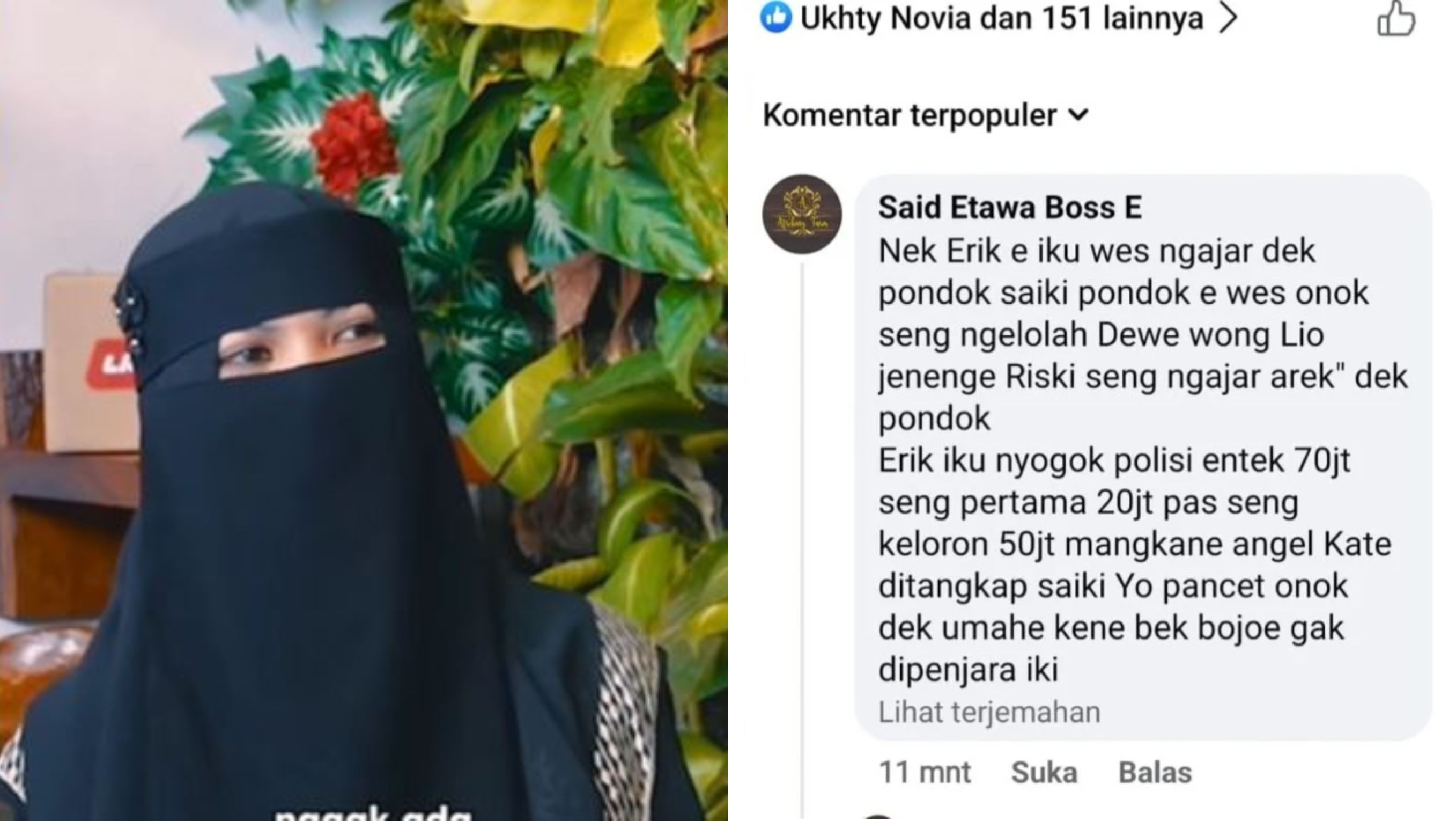 Polisi Diduga Terima Suap dari Muhammad Erik Pengasuh Ponpes Habib Merah <b>(Facebook)</b>