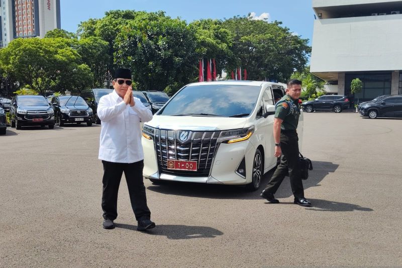 Prabowo di Istana Presiden <b>(ANTARA)</b>