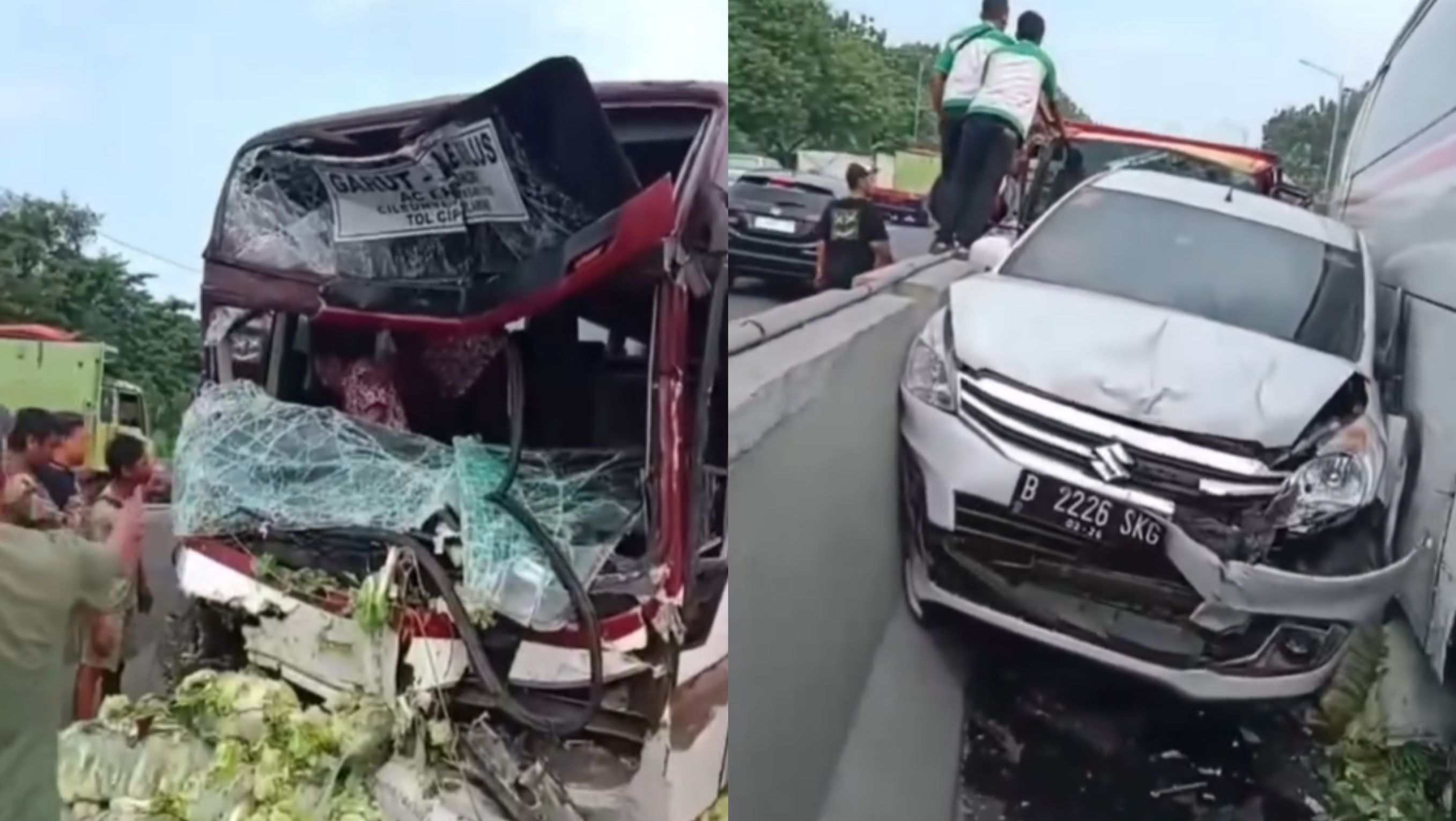 Kecelakaan Beruntun di Tol Cipularang <b>(Instagram)</b>