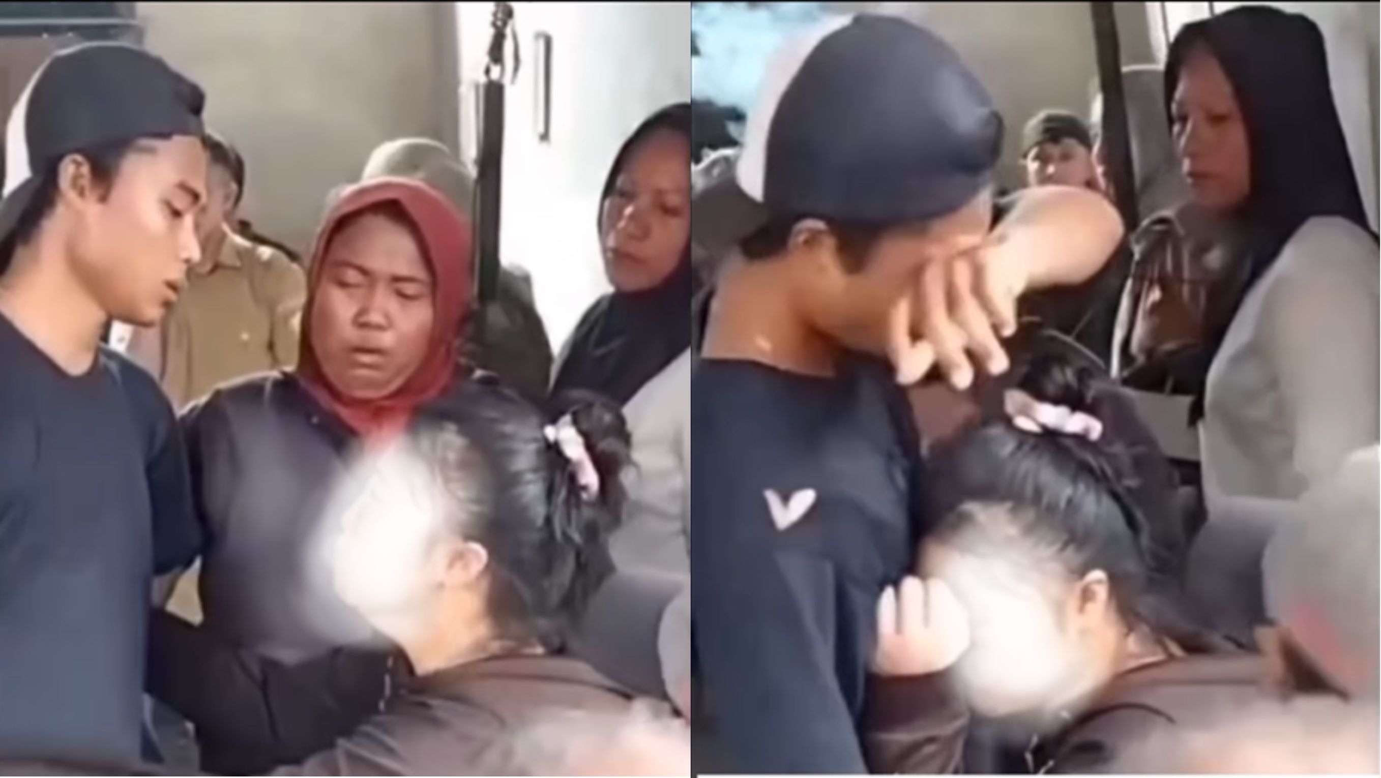 Seorang Kakak Melihat Adiknya Babak Belur di Sulut <b>(Instagram)</b>