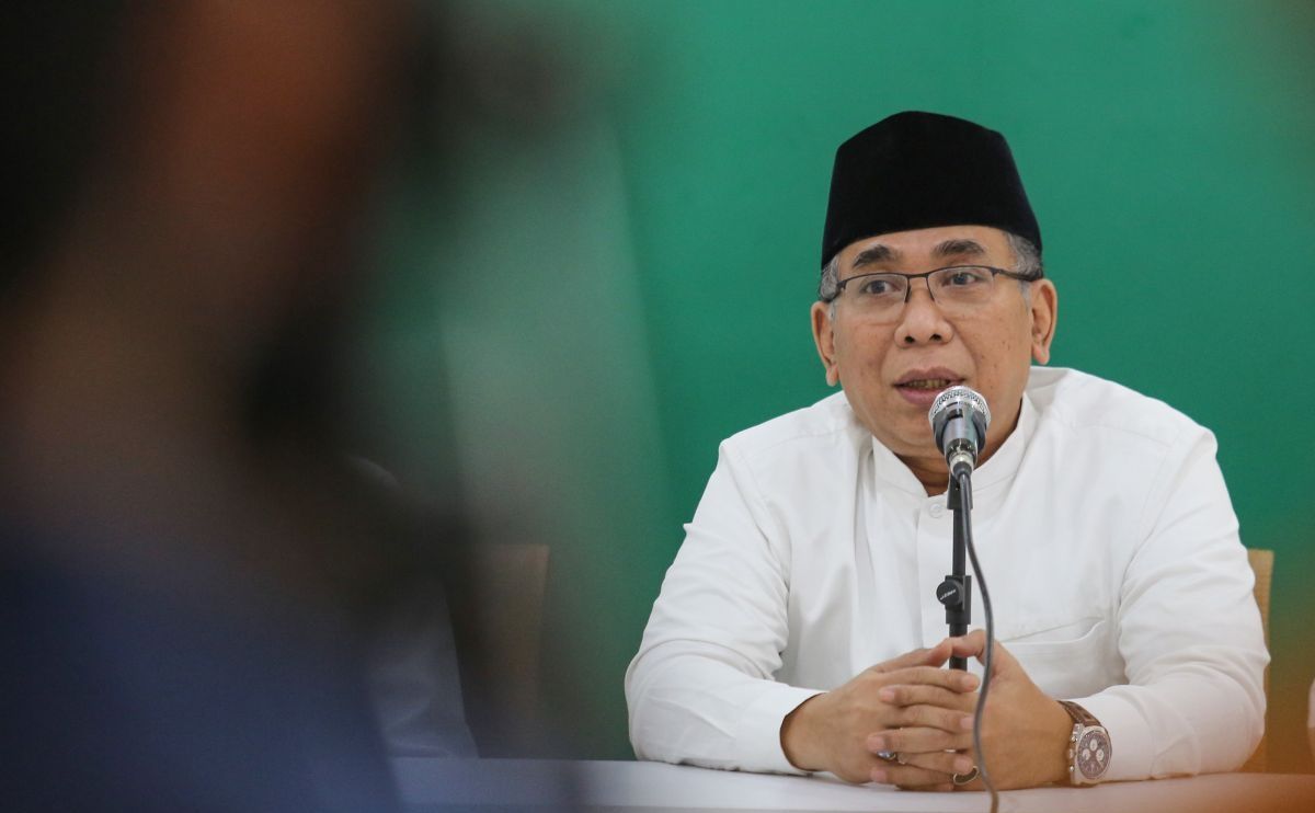 Ketua Umum PBNU KH Yahya Cholil Staquf. (Antara) 