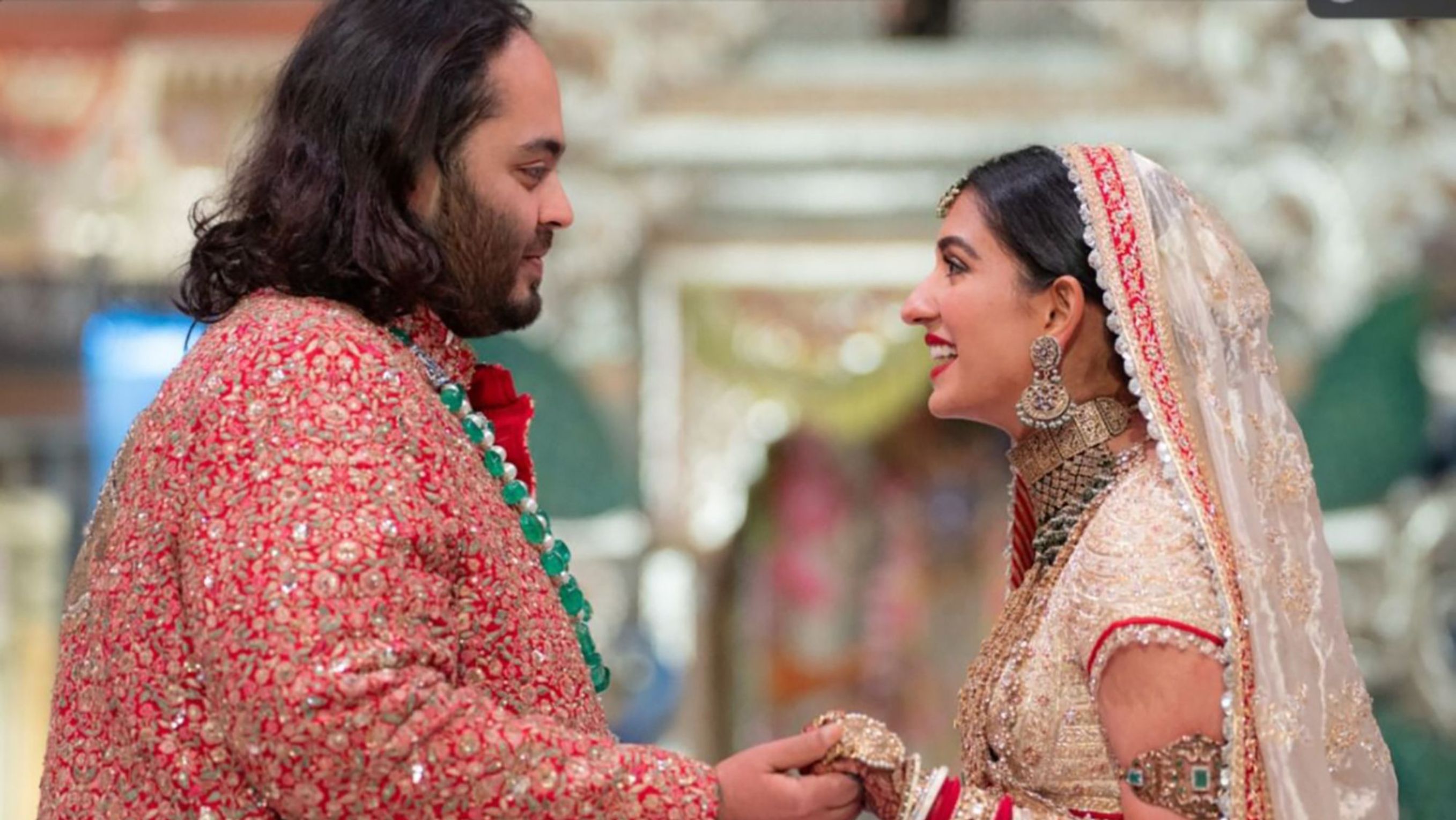 Anant Ambani dan Radhika Merchant <b>(CNN)</b>