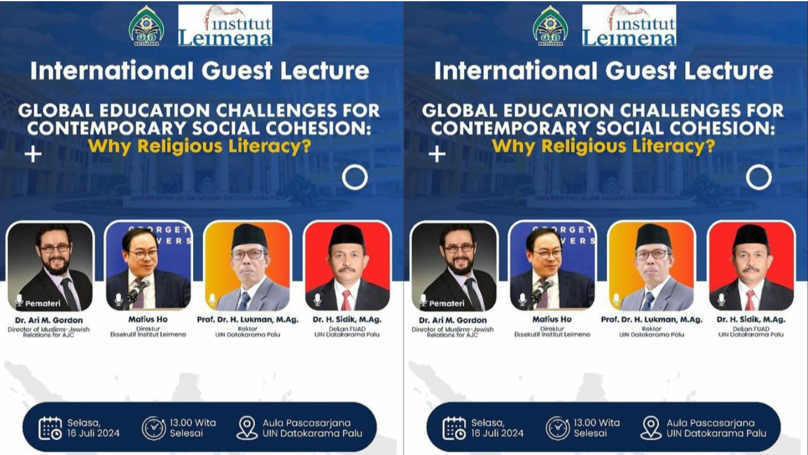 Seminar Ari Gordon di UIN Palu <b>(Instagram)</b>