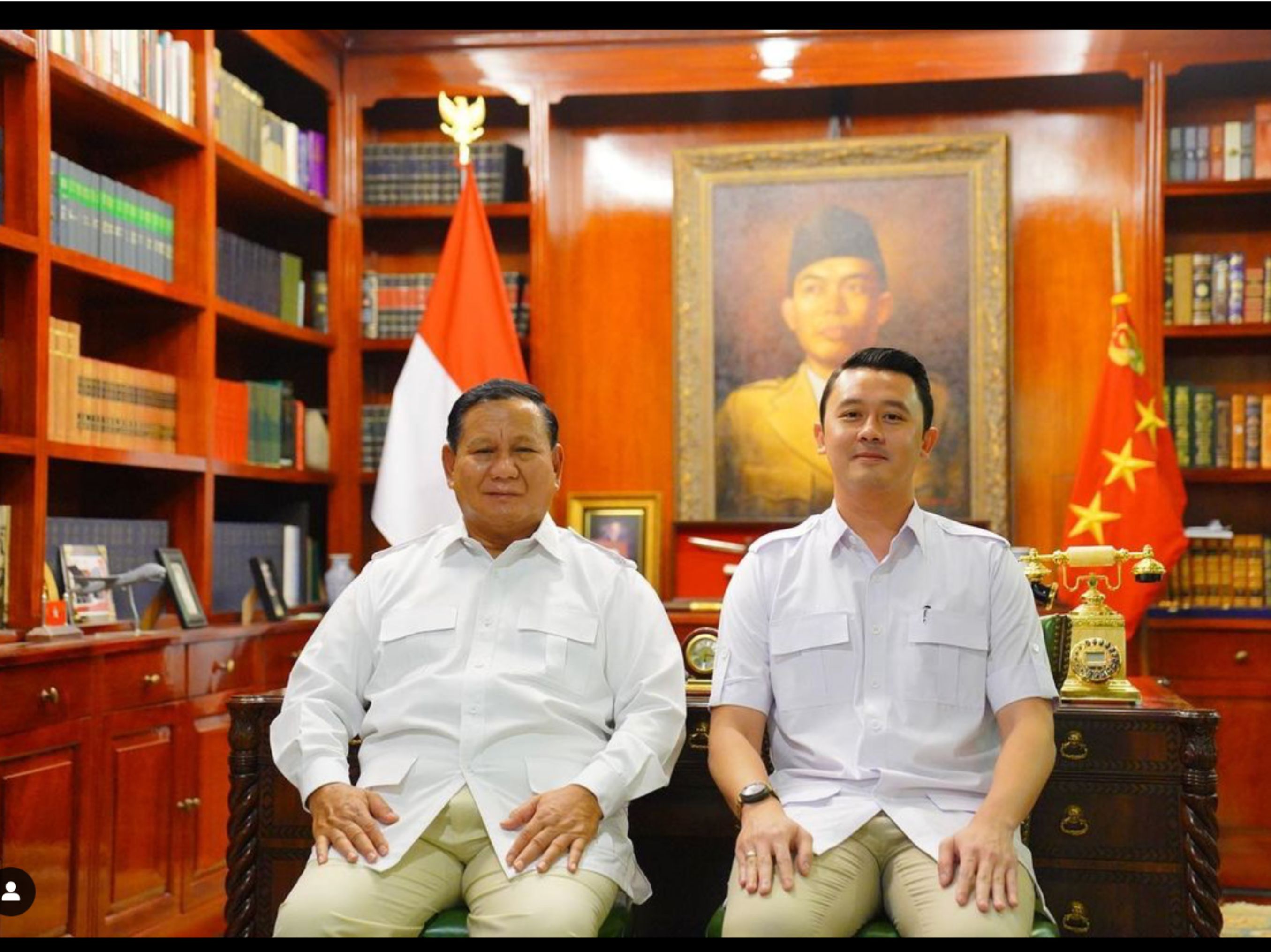 Prabowo dan Dhani Wirianata <b>(Instagram @dhaniwirianata)</b>