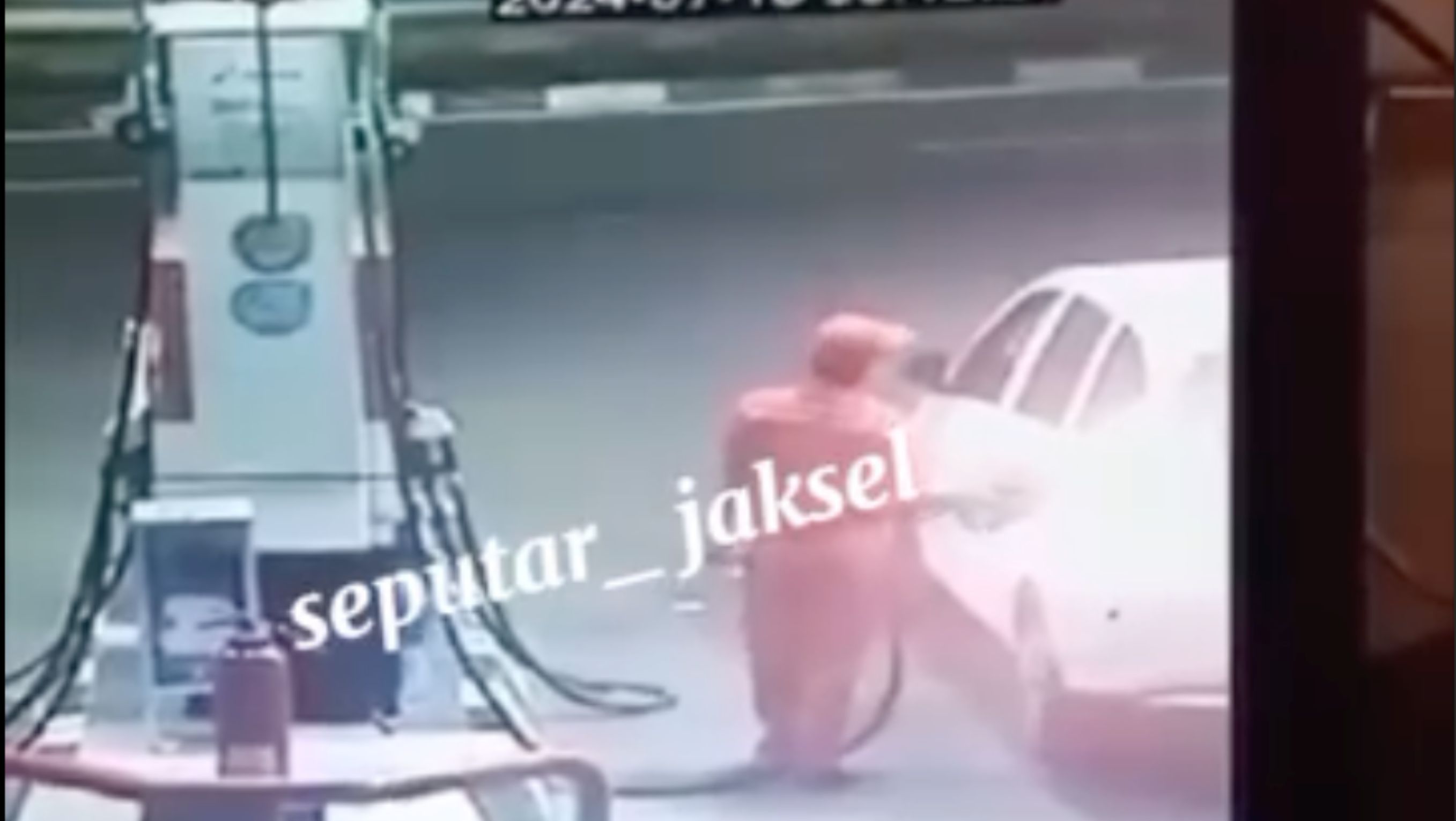 Petugas SPBU Terseret Mobil Pengemudi yang Kabur di Jaktim <b>(Instagram)</b>