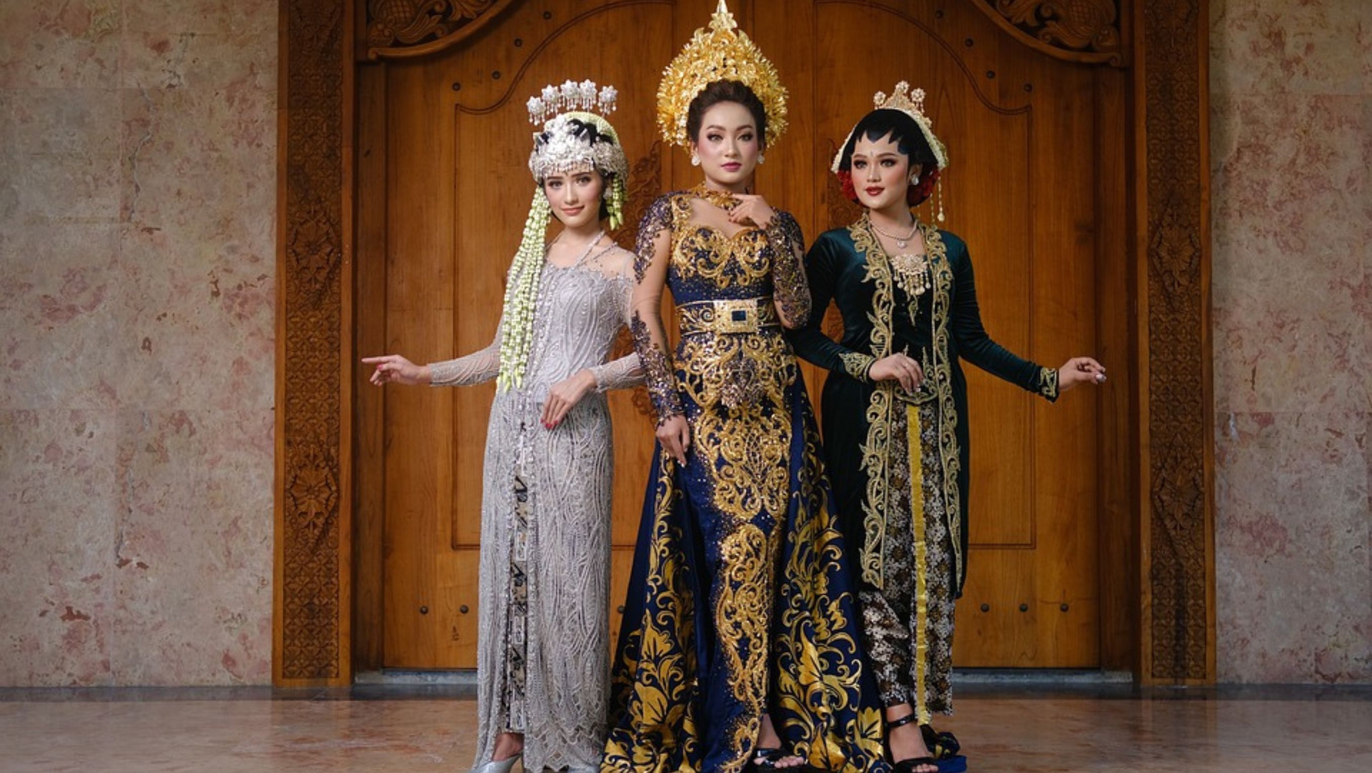 Ilustrasi Kebaya Pengantin Sunda, Bali, Jawa <b>(Pixabay)</b>