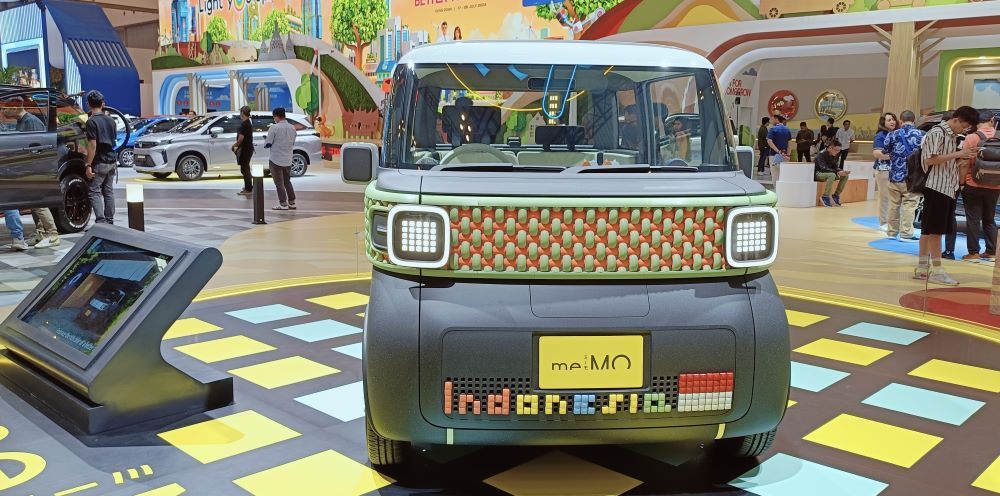 Mobil listrik konsep Daihatsu me:MO mejeng di GIIAS 2024. (Foto: Adiantoro/NTV)