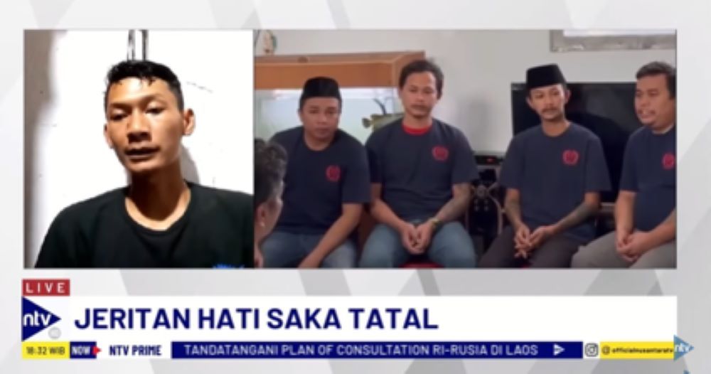 Mantan terpidana kasus Vina,  Saka Tatal dalam Dialog NTV Prime di NusantaraTV/tangkapan layar NTV