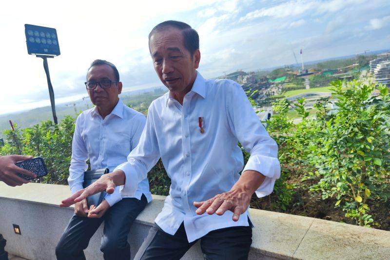 Presiden Jokowi di IKN <b>(ANTARA)</b>