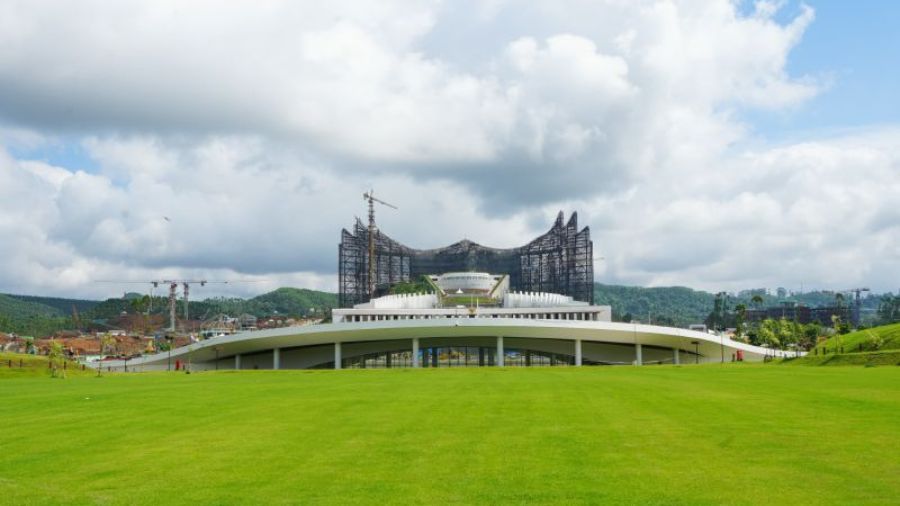 Depan Istana Garuda di IKN <b>(Dok.Antara)</b>