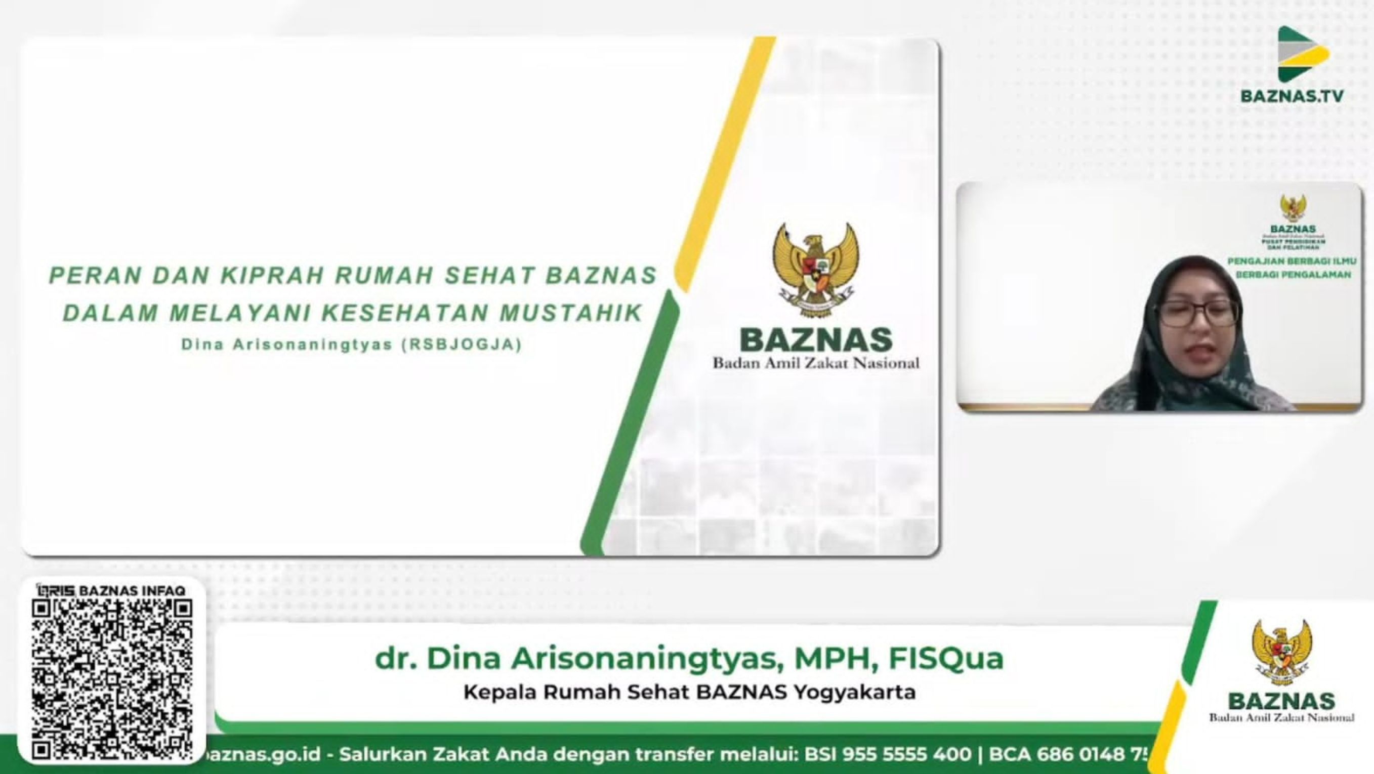 Kepala Rumah Sehat BAZNAS Yogyakarta dr. Dina <b>(Dok. Istimewa)</b>