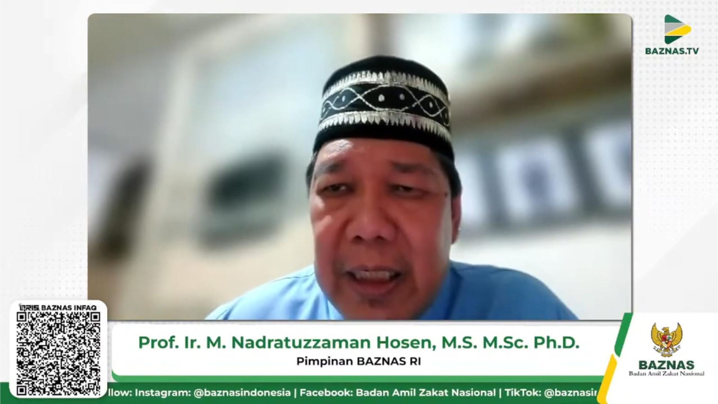 Pimpinan BAZNAS RI Prof. Nadratuzzaman <b>(Dok. Istimewa)</b>