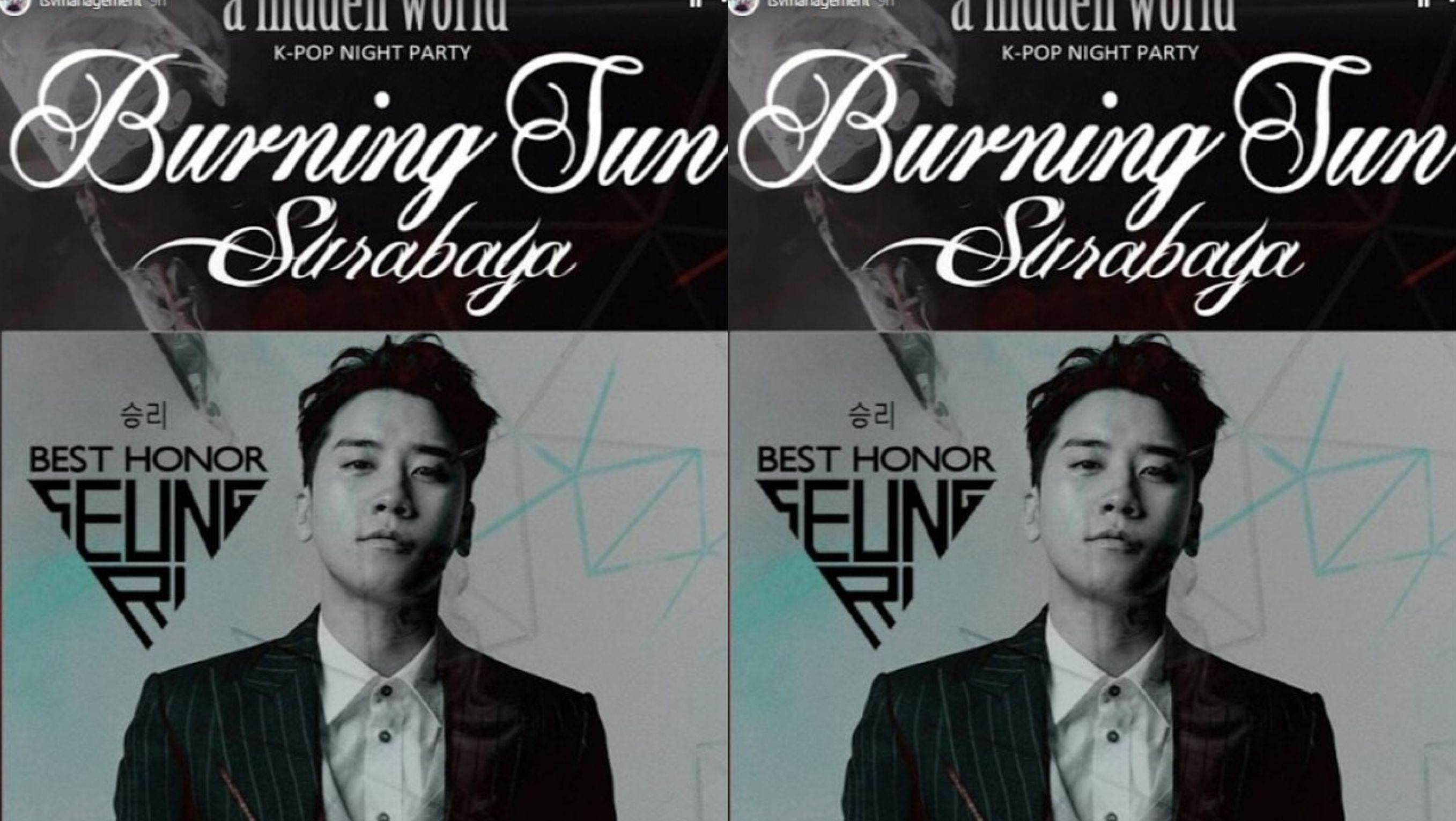 Seungri Burning Sun <b>(Instagram)</b>