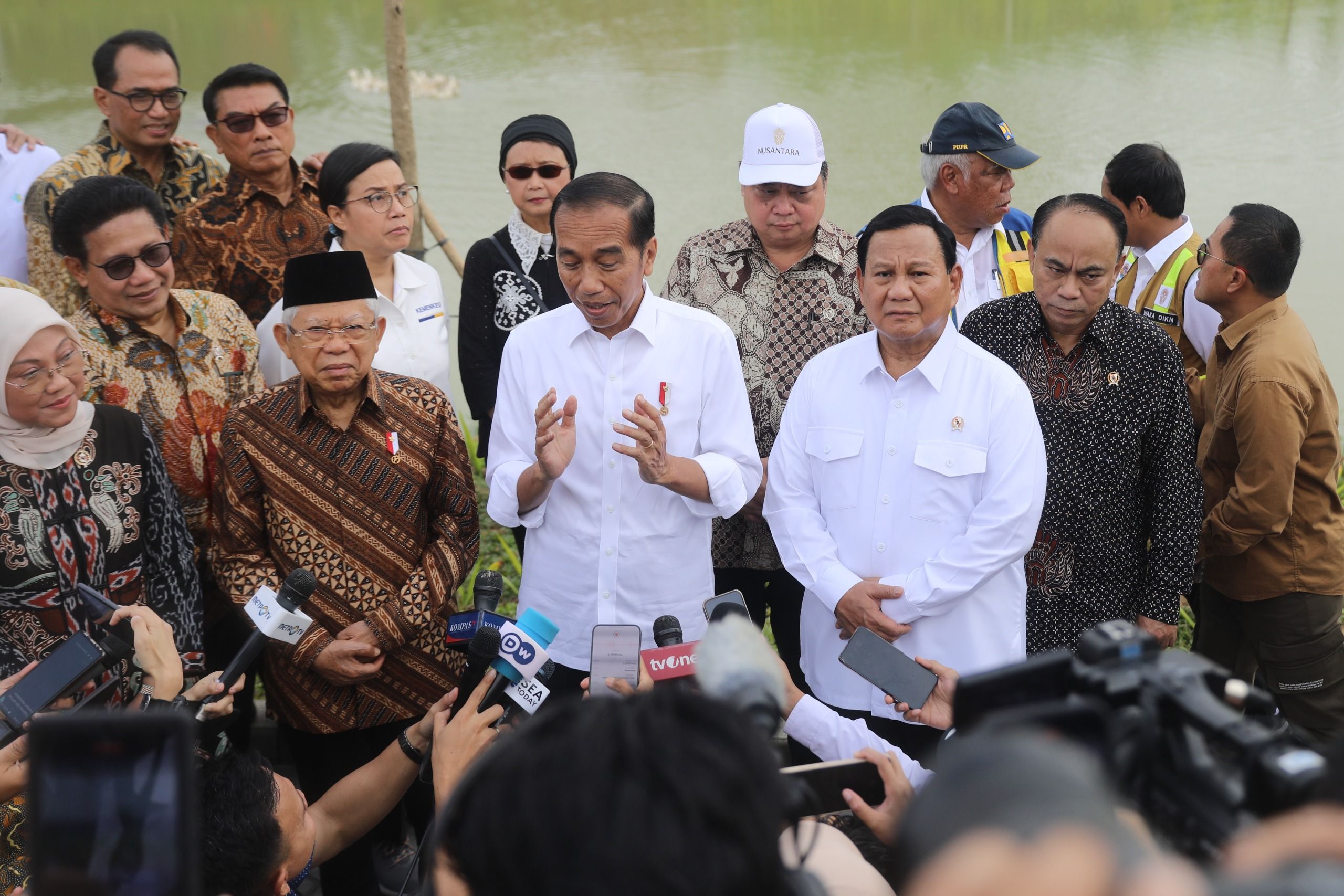 Prabowo hadiri Sidang Kabinet yang dipimpin Presiden RI Joko Widodo di Ibu Kota Nusantara, Kalimantan Timur, Senin (12/8). <b>(Dok.Istimewa)</b>