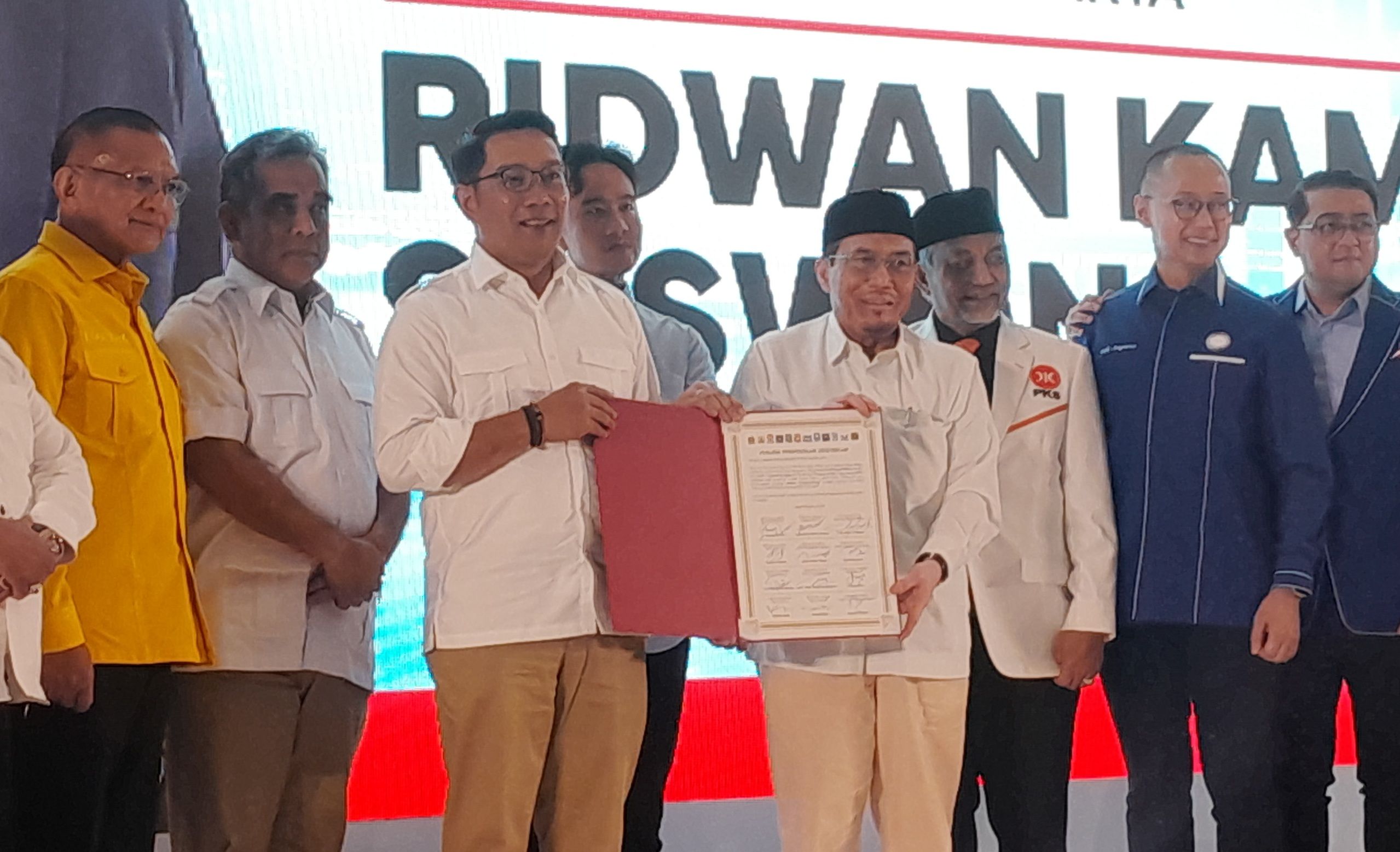 Ridwan Kamil dan Suswono <b>(Ntvnews.id/Adiansyah)</b>