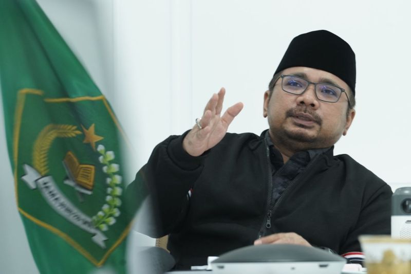 Politisi Partai Kebangkitan Bangsa (PKB) yang juga Menteri Agama, Yaqut Cholil Qoumas. <b>(Dok.Antara)</b>