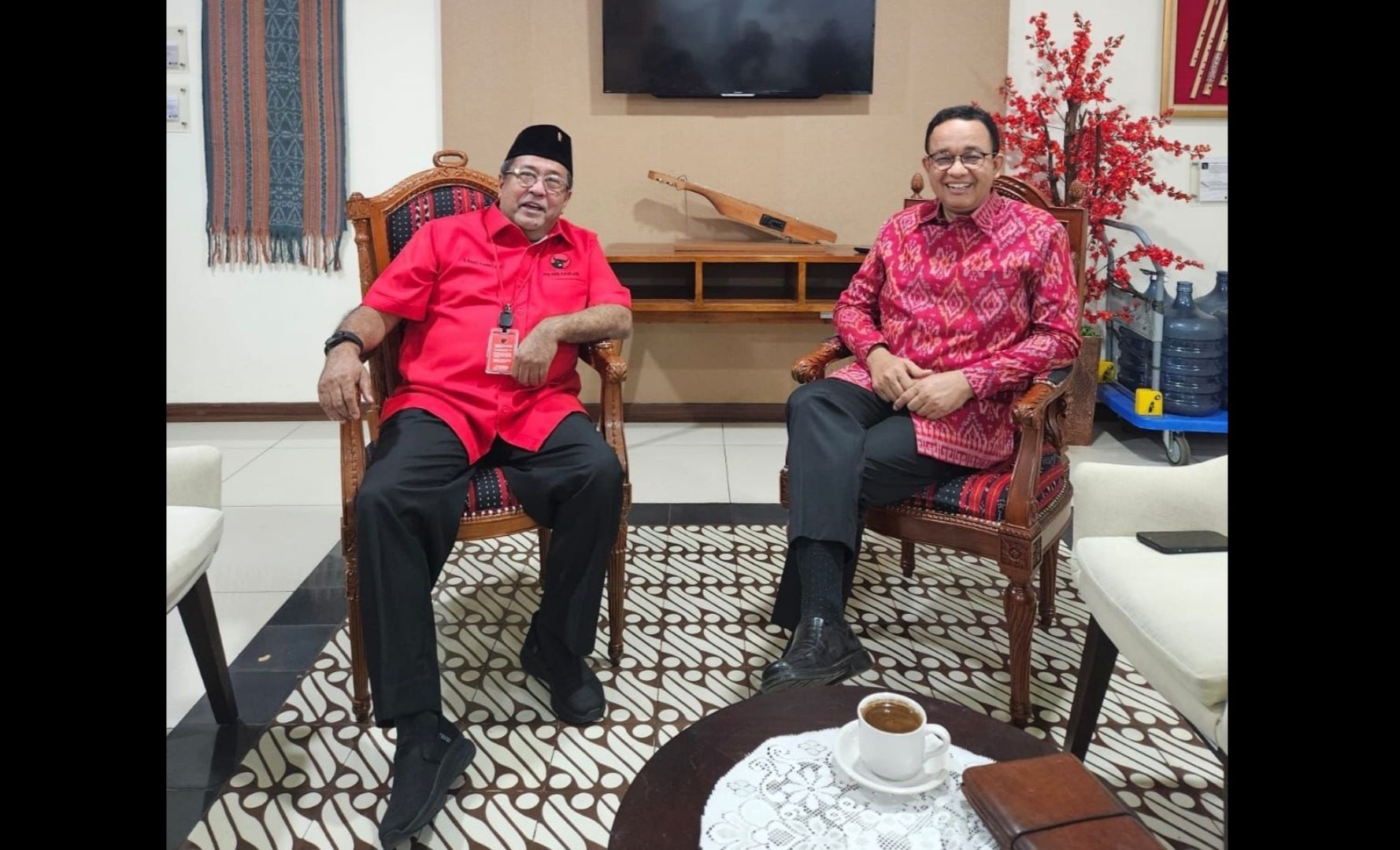 Rano Karno dan Anies Baswedan. 