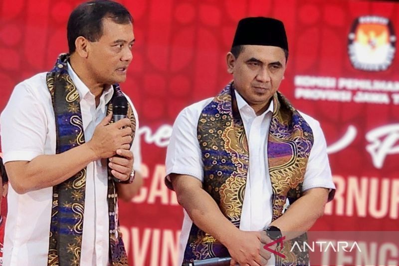 Luthfi-Taj Yasin mendaftar ke KPU berbekal 13,7 juta suara pemilih <b>(ANTARA)</b>