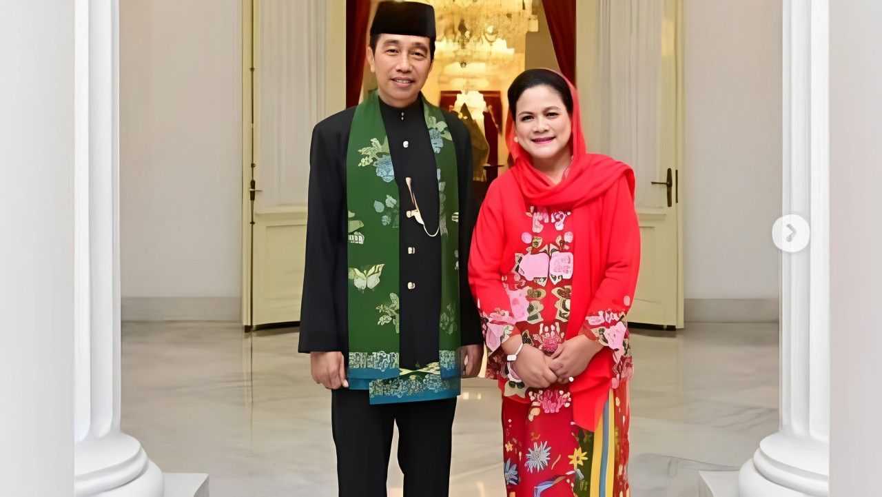 Jokowi dan Iriana Pakai Kebaya <b>(Instagram)</b>