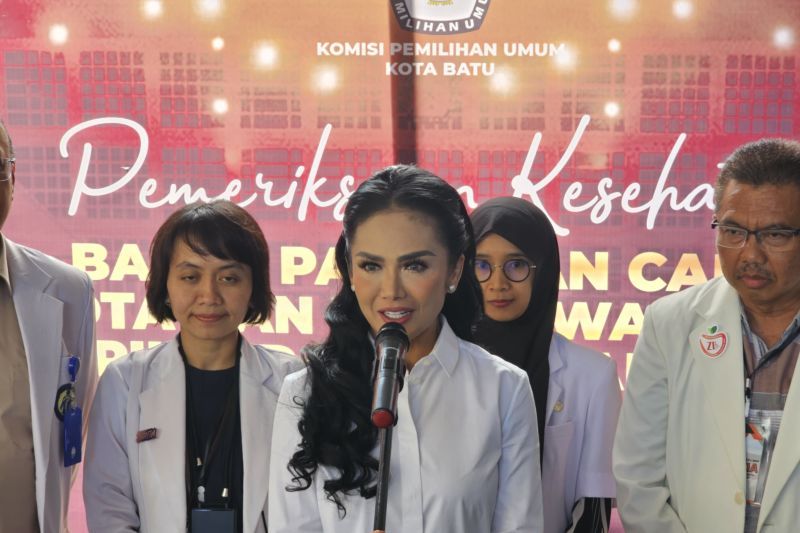 Kris Dayanti usai jalani tes kesehatan <b>(ANTARA)</b>