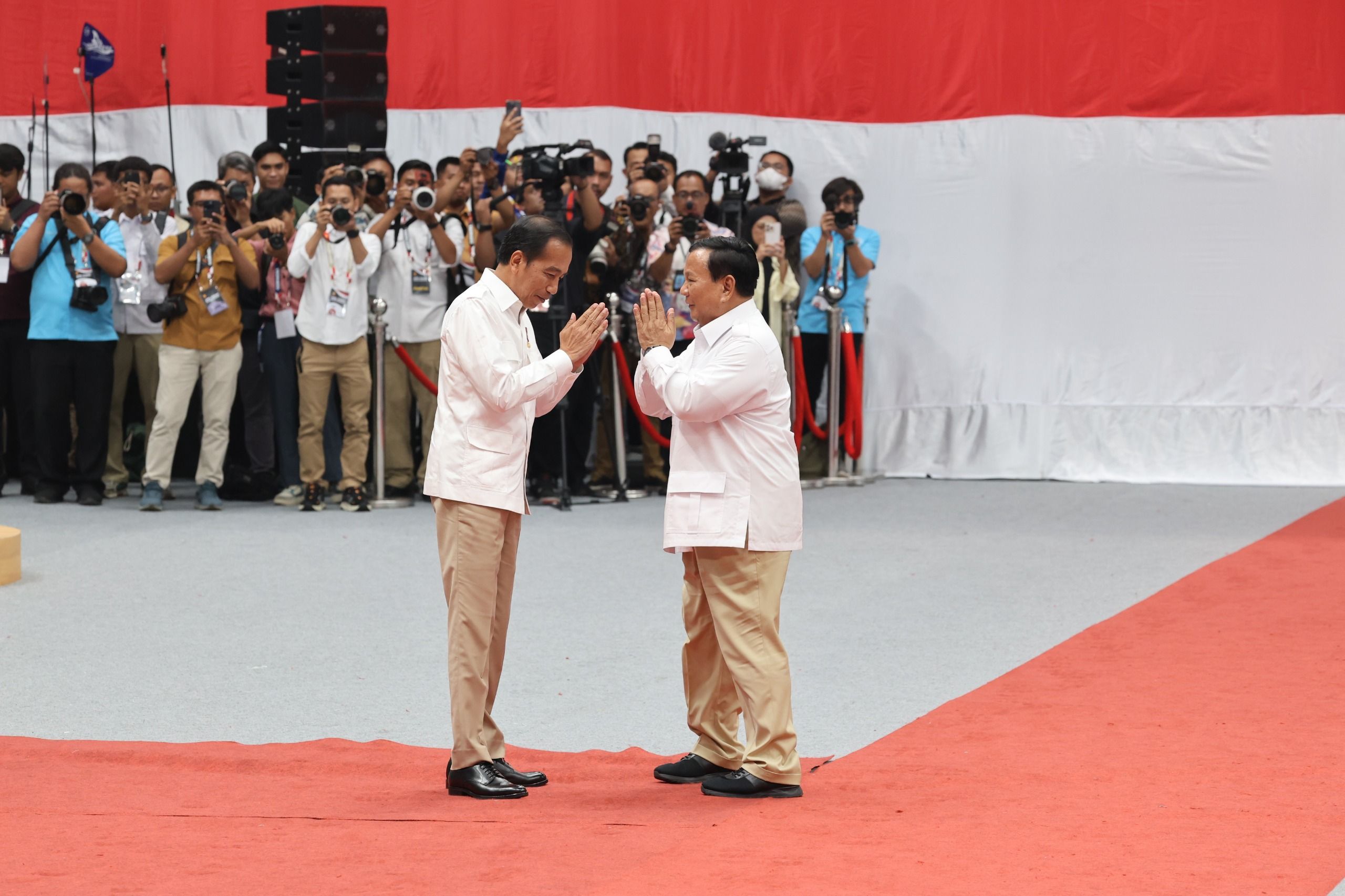 Presiden Jokowi dan Prabowo <b>(Dokumentasi TKN)</b>