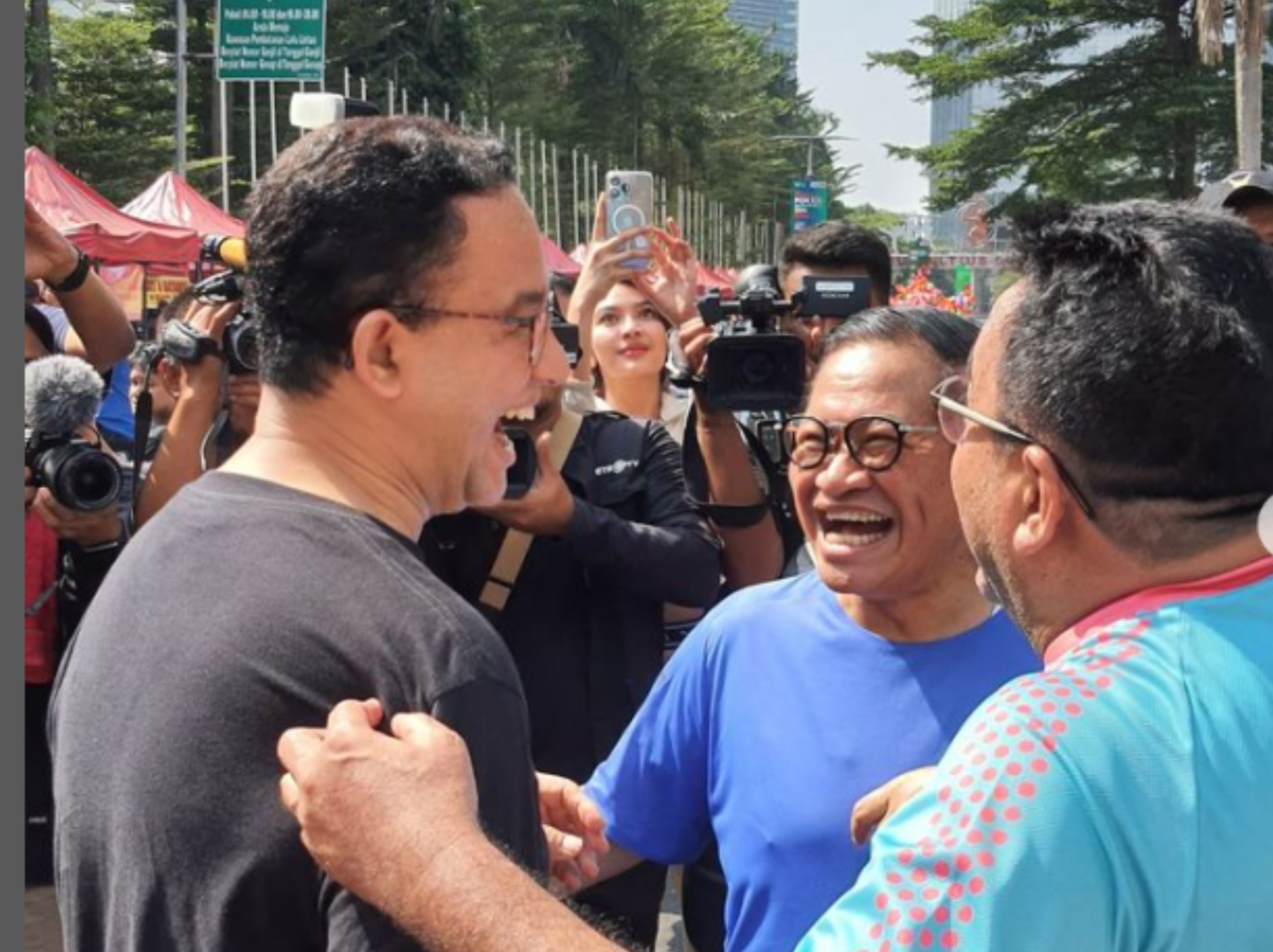 Pertemuan Rano Karno, Pramono Anung dan Anies Baswedan <b>(Instagram Rano Karno)</b>