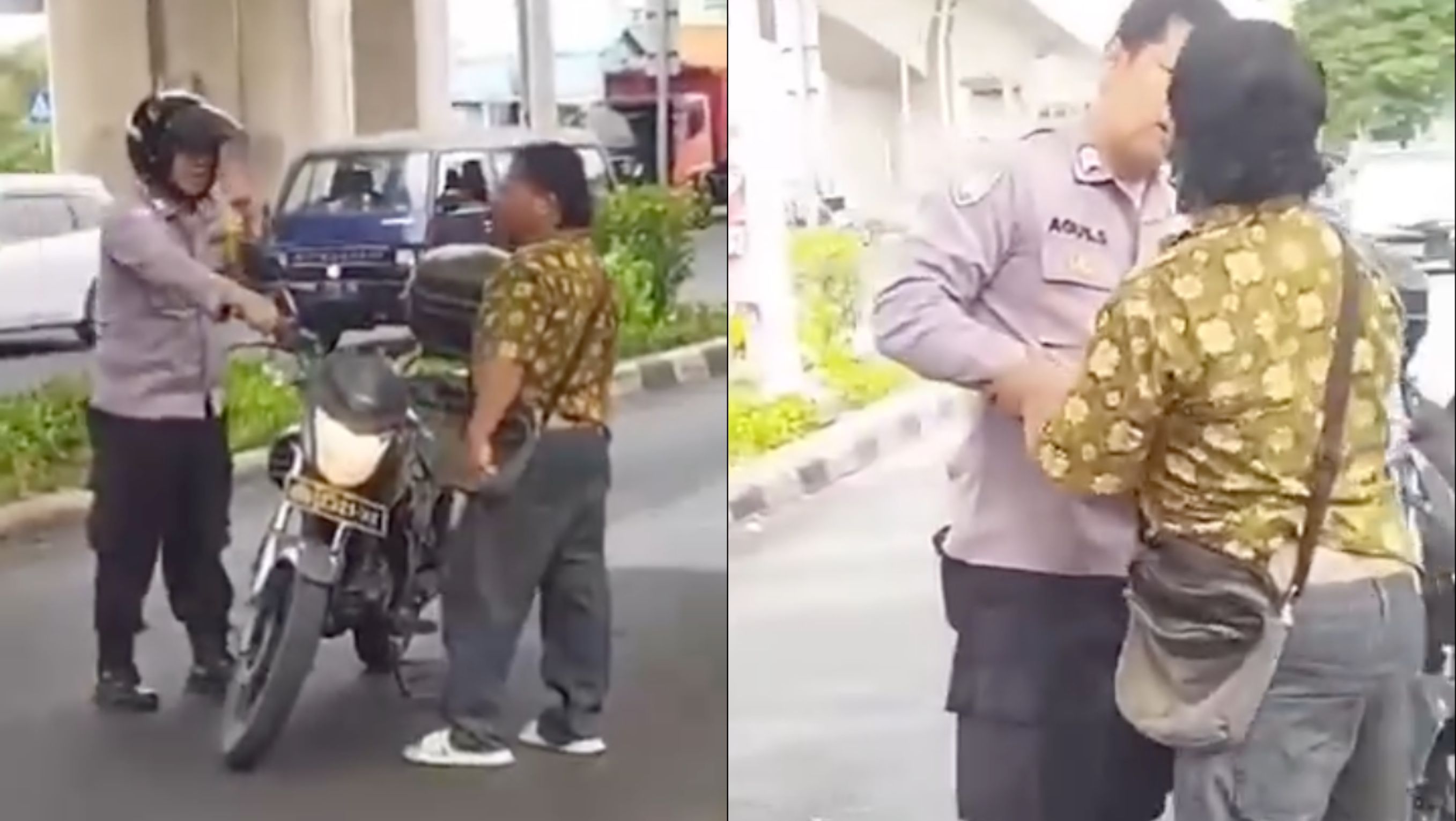 Polisi Amankan Pria Bersajam <b>(Instagram)</b>