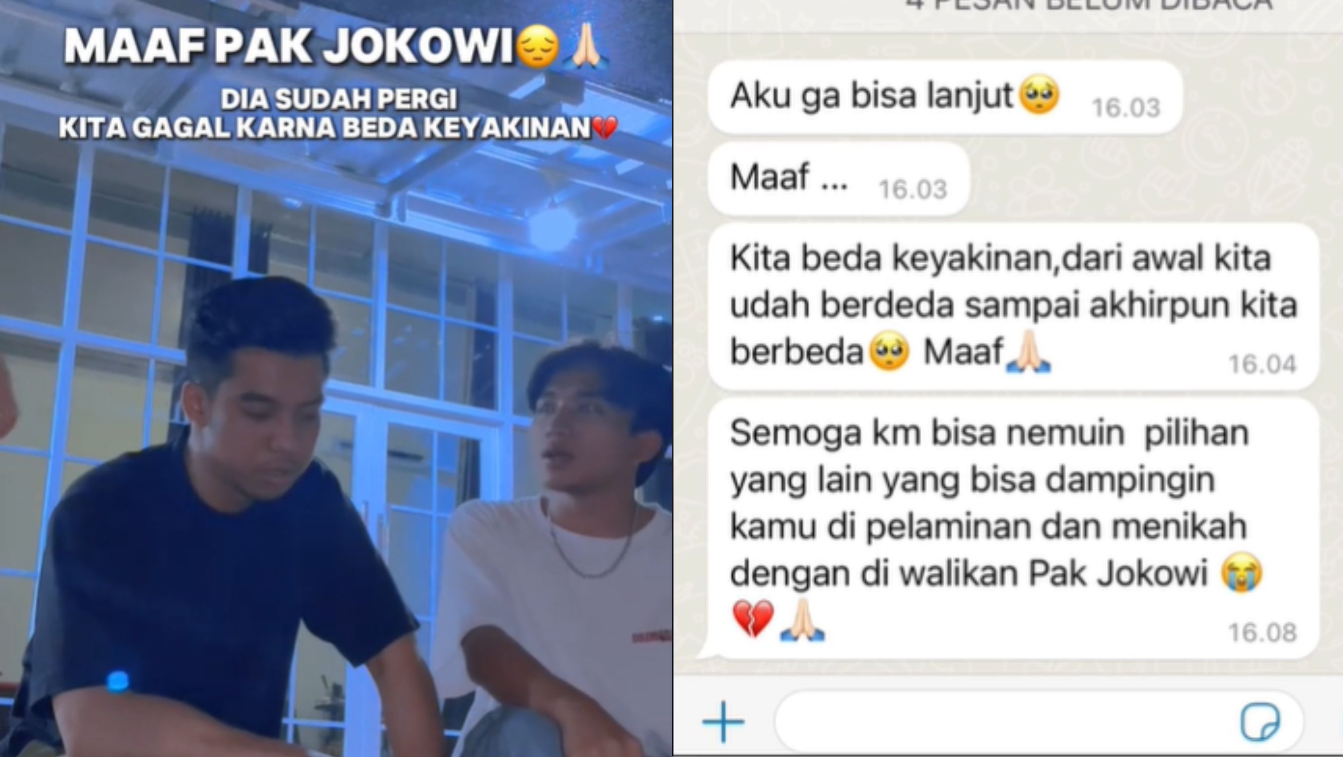 Pasangan yang Sempat Ditawari Jokowi Jadi Wali Nikah <b>(TikTok)</b>